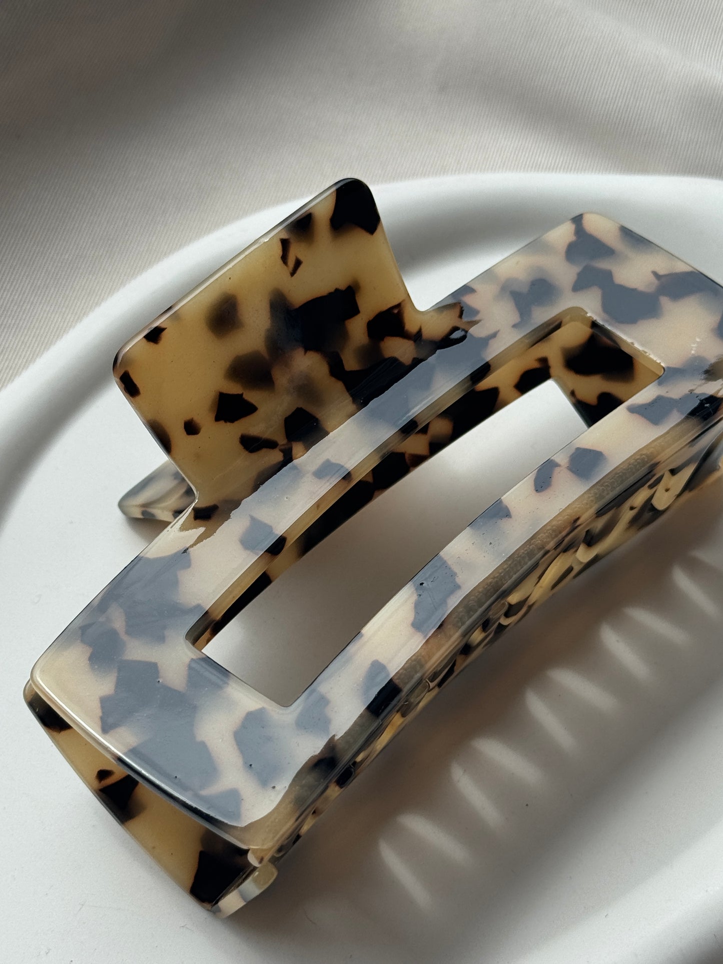 Haarklammer aus Acetat XL | LEO