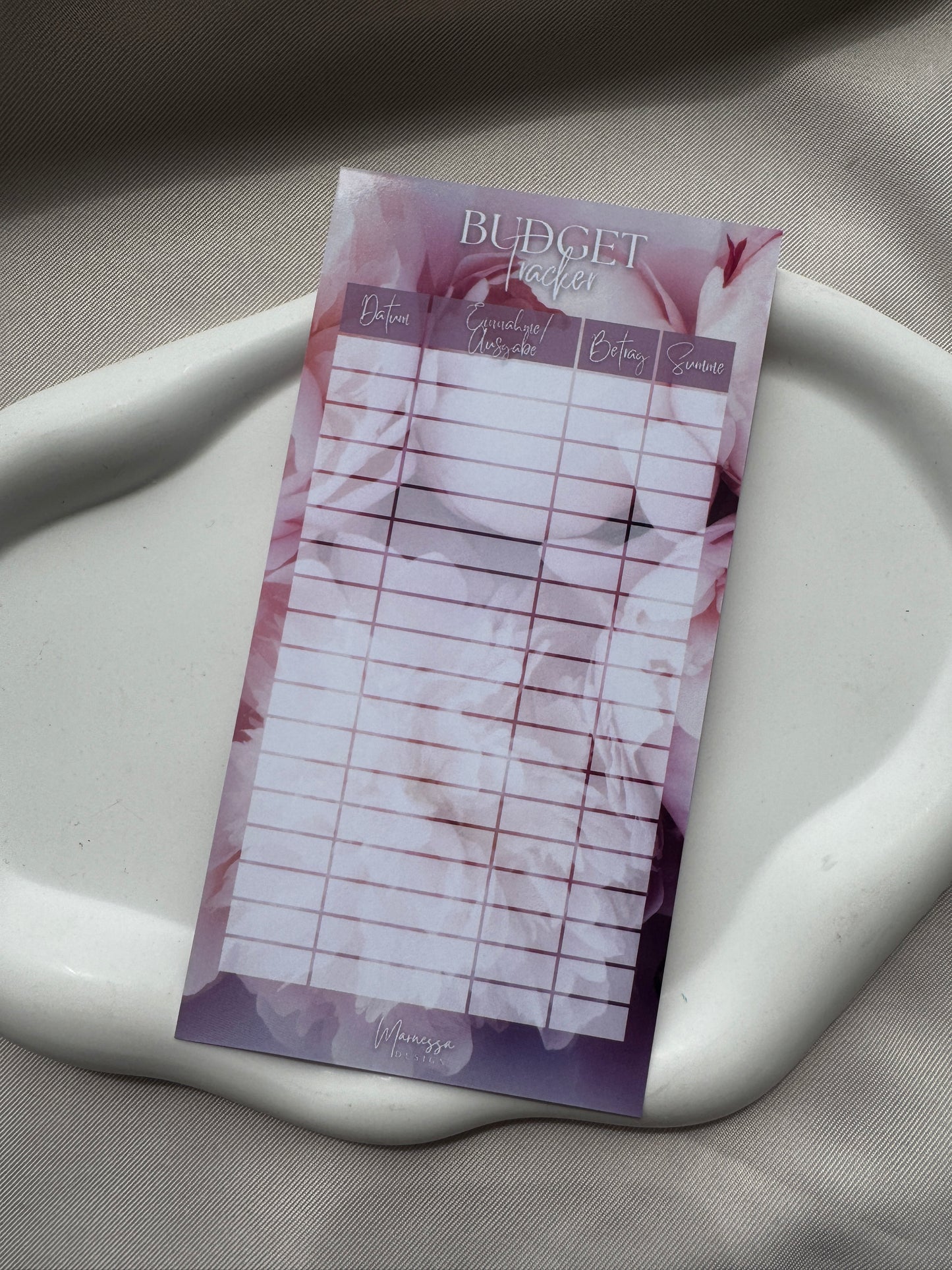 A6 Dashboards mit Tracker, foliert und 3D Aufschrift | PEONY DREAM