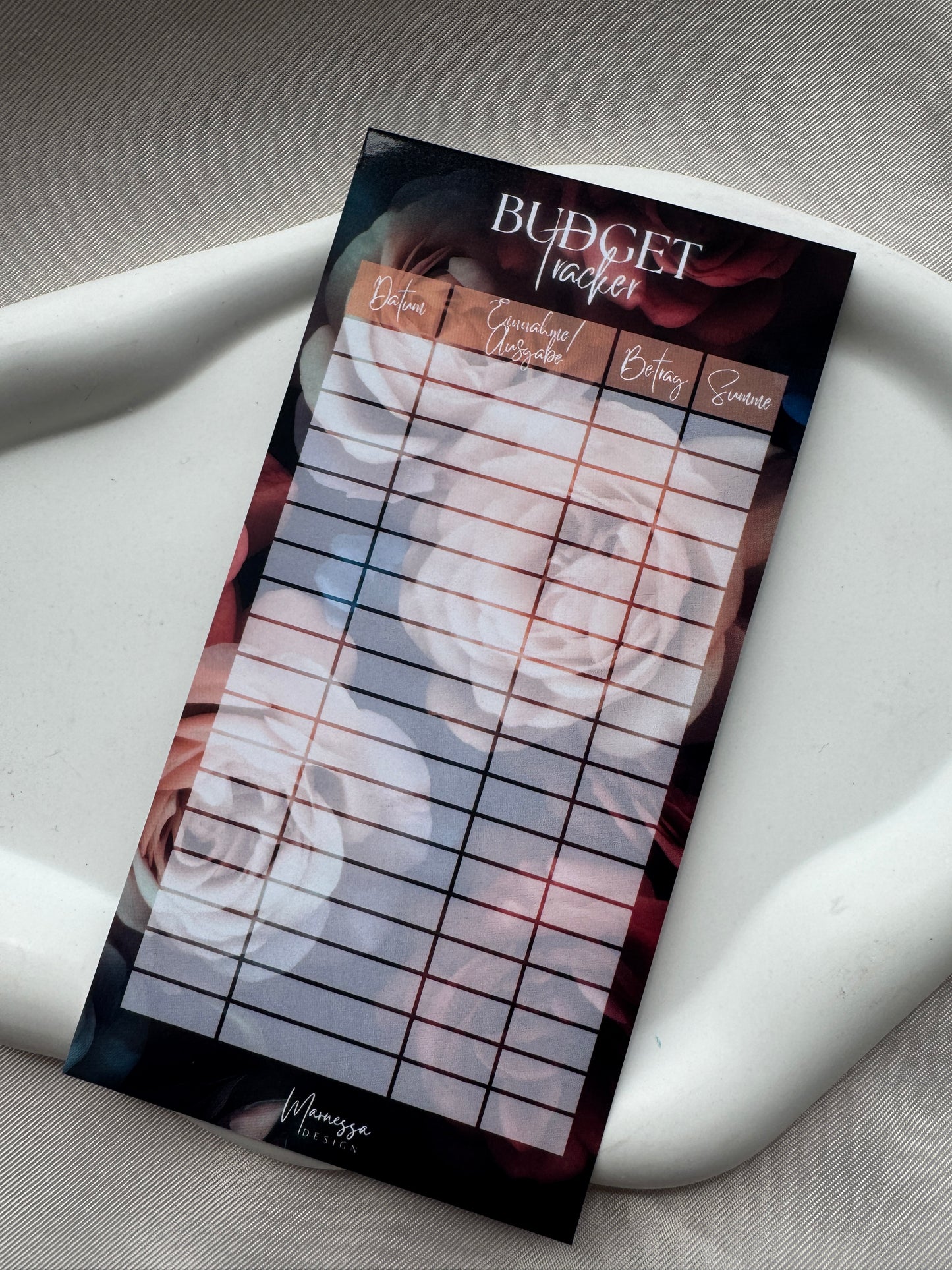 A6 Dashboards mit Tracker foliert & blanko | DARK ROSE