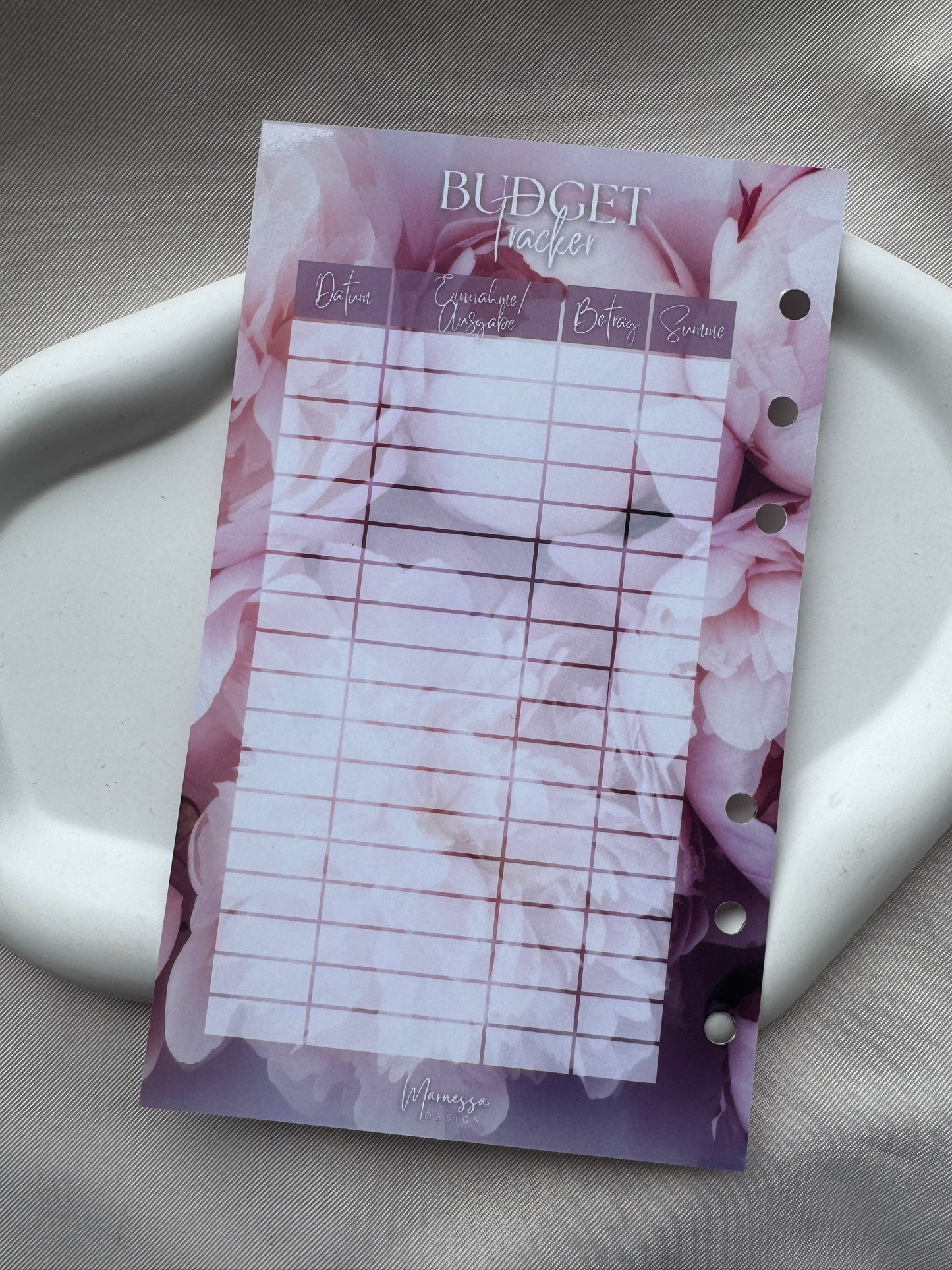 gelochte A6 Dashboards mit Tracker foliert & 3D Aufschrift | PEONY DREAM