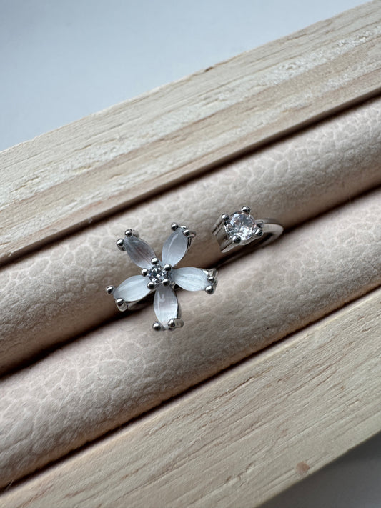 Ring FLOWER | SILBER