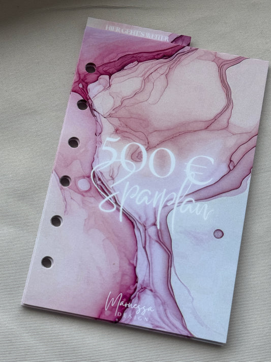 500 € Mini Sparplan | EINLAGEN "PINK MARMOR"