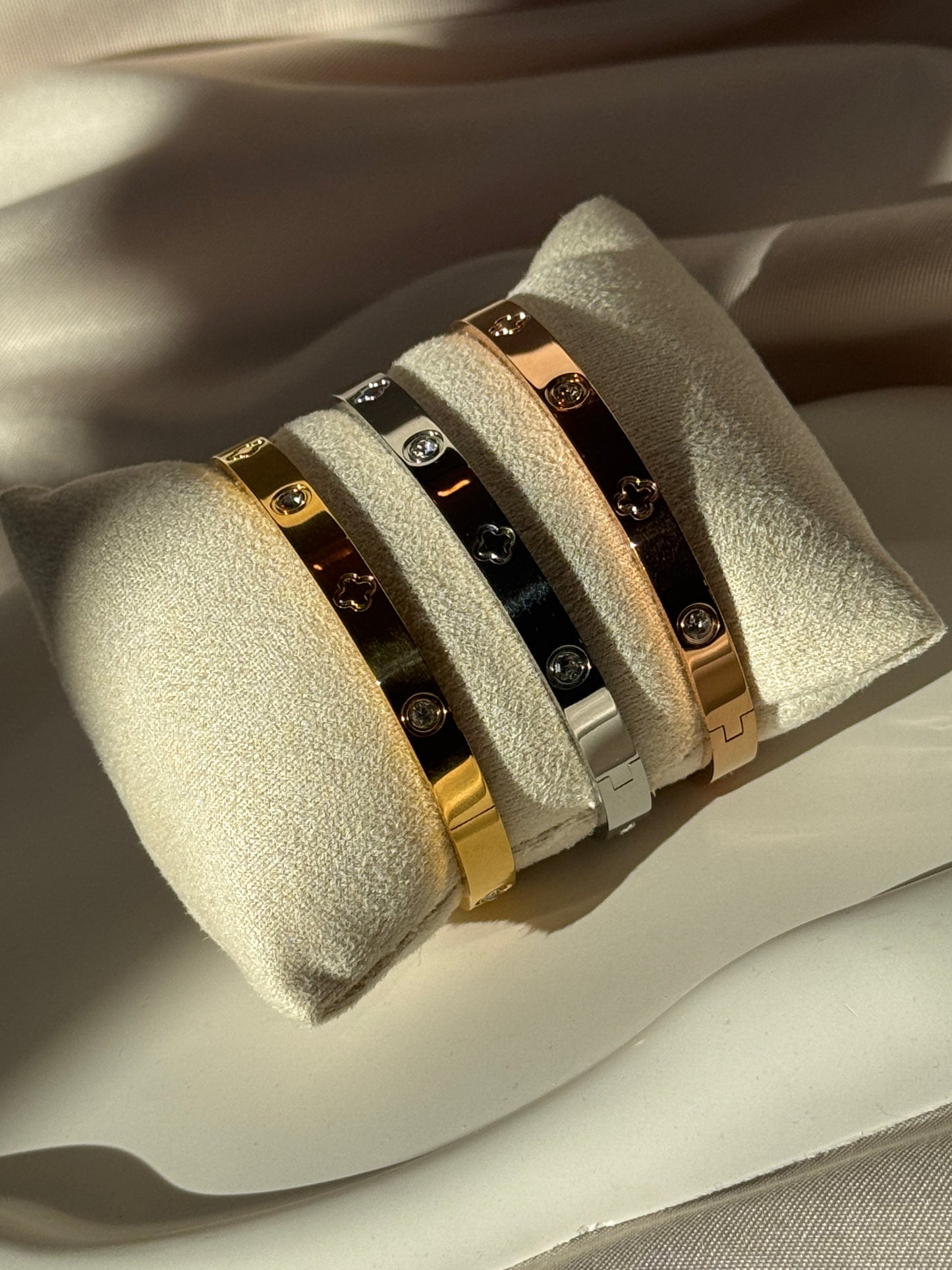 Armreif CLOVER BLING | SILBER