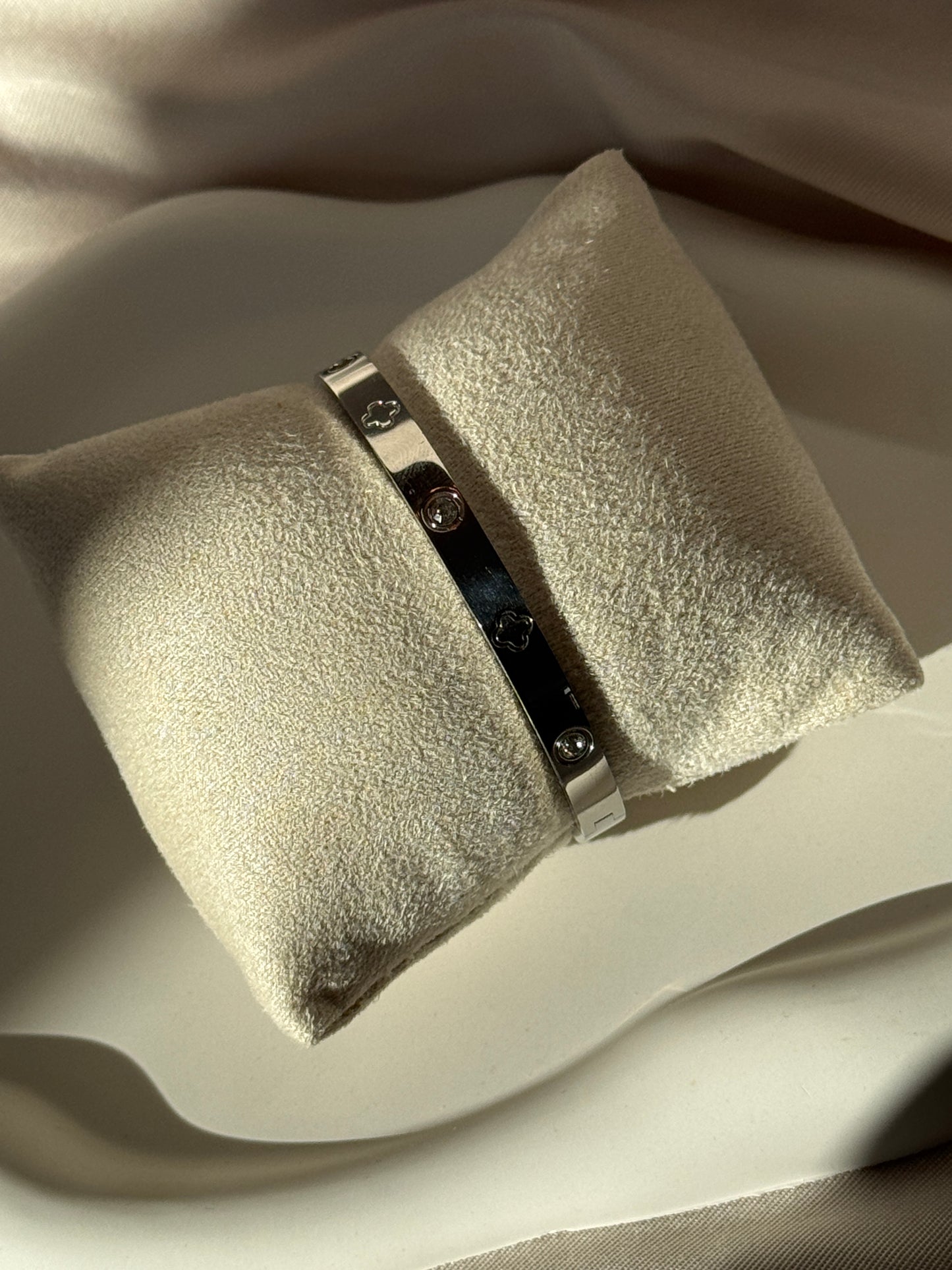 Armreif CLOVER BLING | SILBER