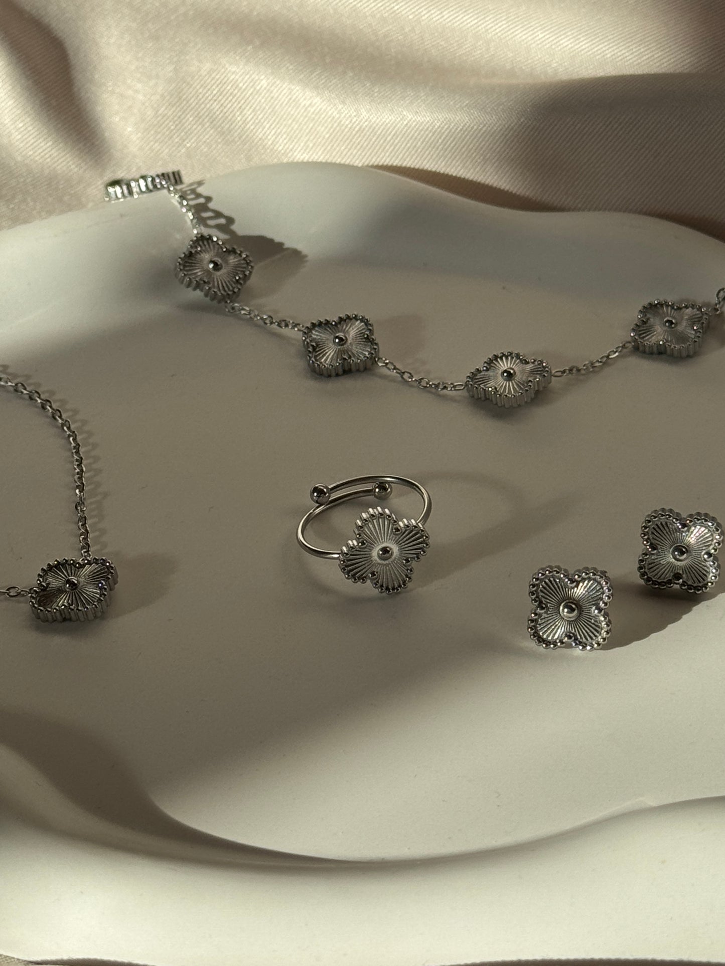 Armband CLASSY CLOVER SMALL | SILBER