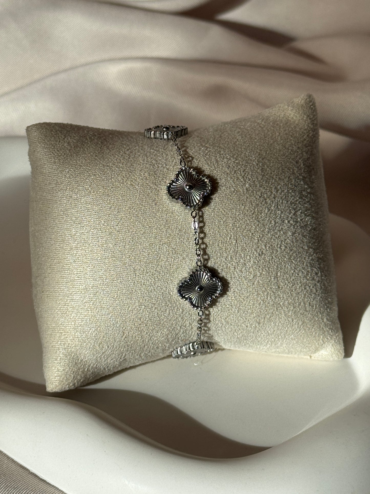 Armband CLASSY CLOVER SMALL | SILBER