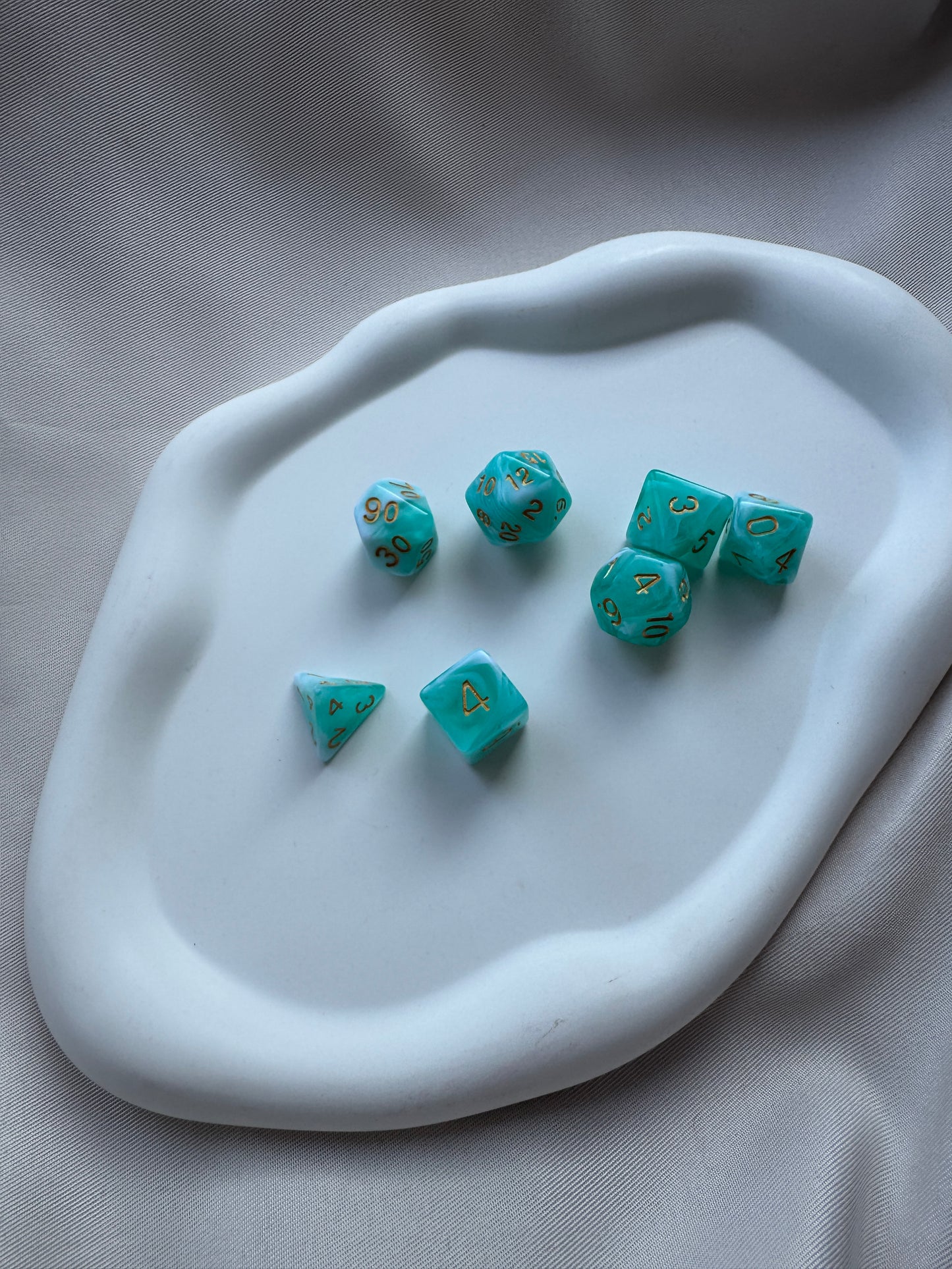 Würfel 7er Set | TÜRKIS