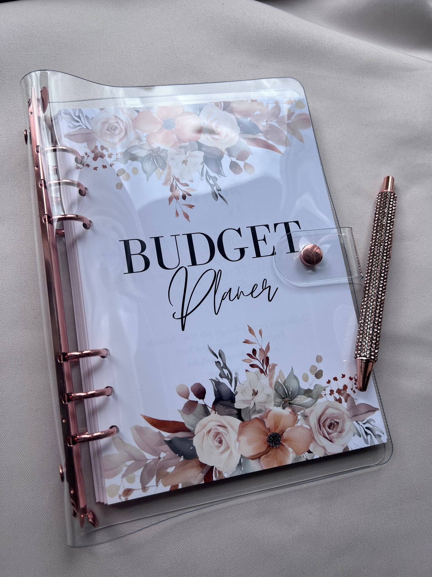 Budget Planer Finanzplaner Einlagen A5 Format | FLOWERS