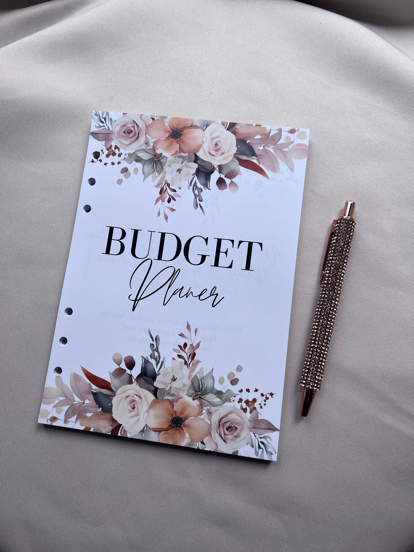 Budget Planer Finanzplaner Einlagen A5 Format | FLOWERS