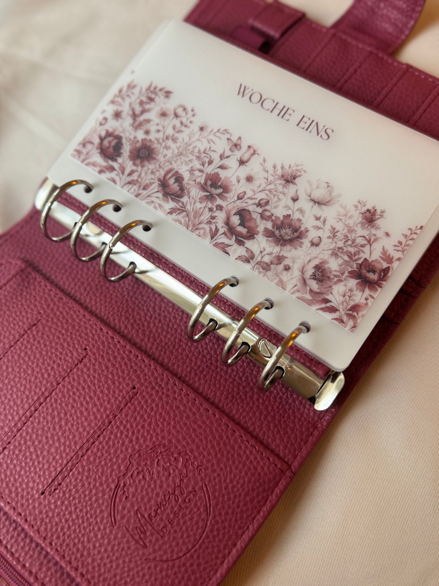 personalisierte A6 HANDMADE Umschläge Milky | WILDBERRY FLOWERS