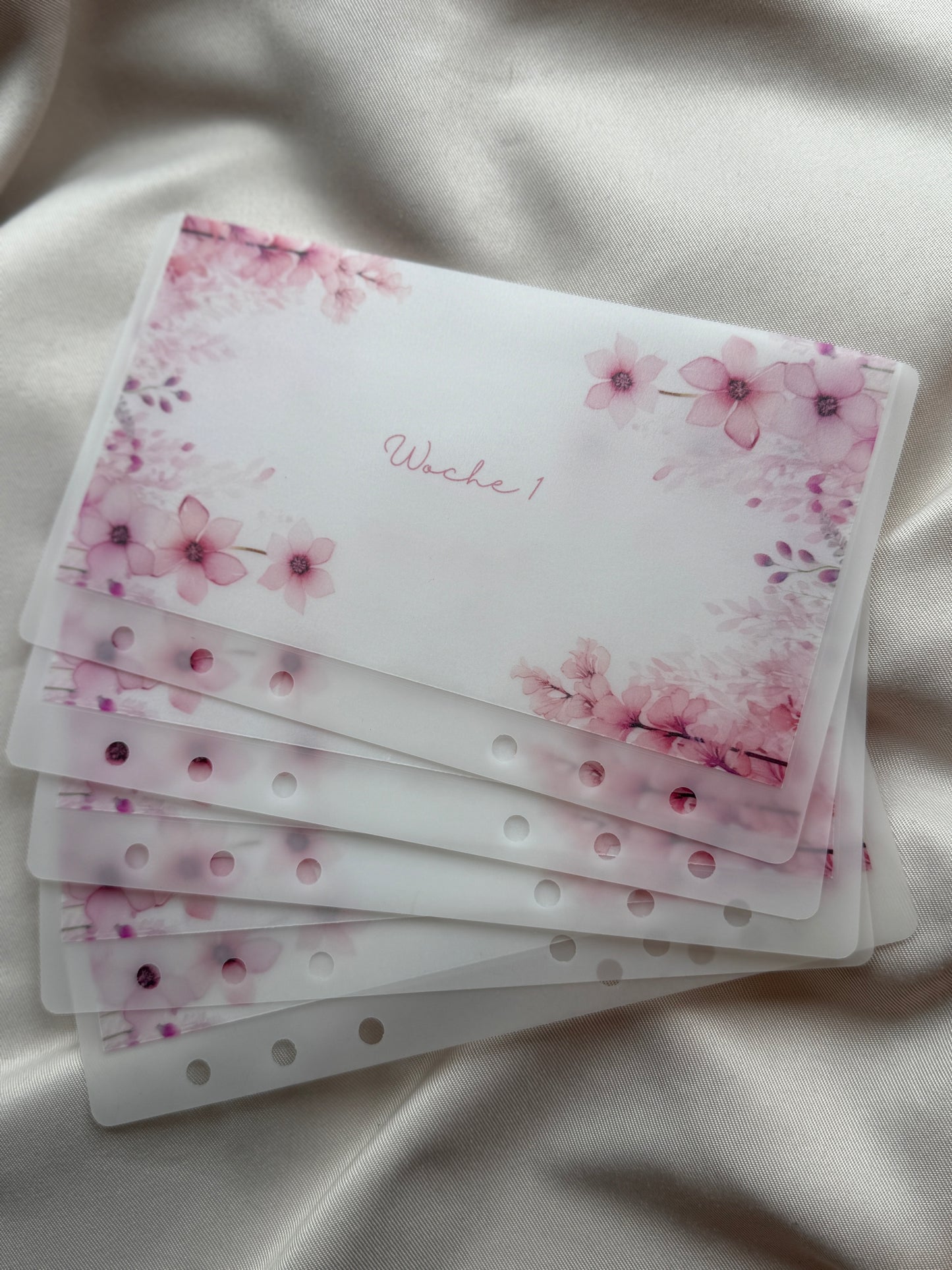 SPRING EDITION personalisierte A6 HANDMADE Umschläge Milky | PINK SPRING