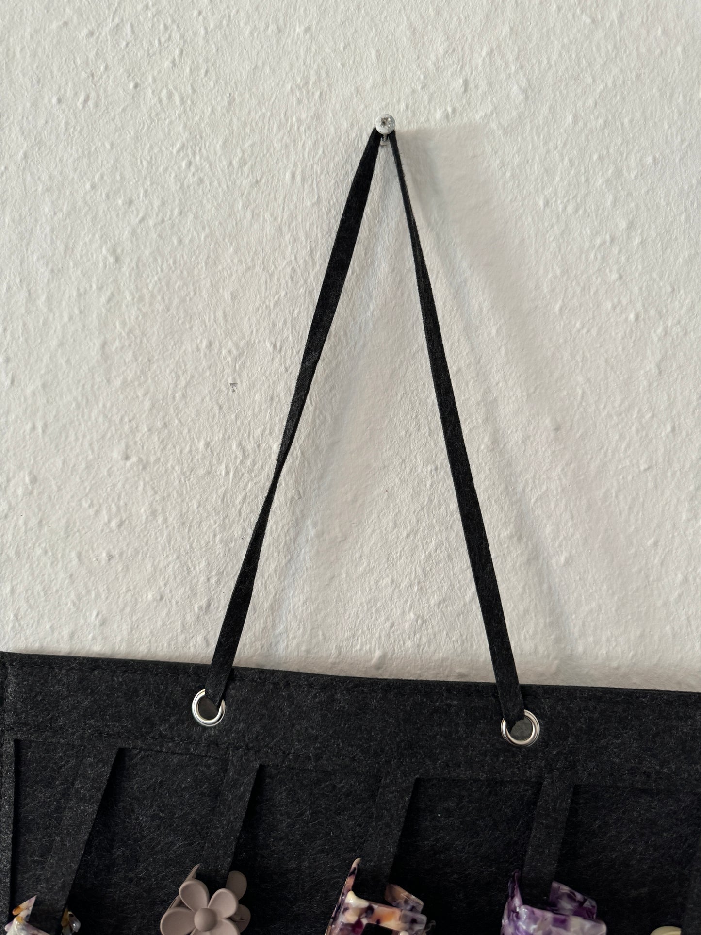 Haarklammer Organizer aus Filz