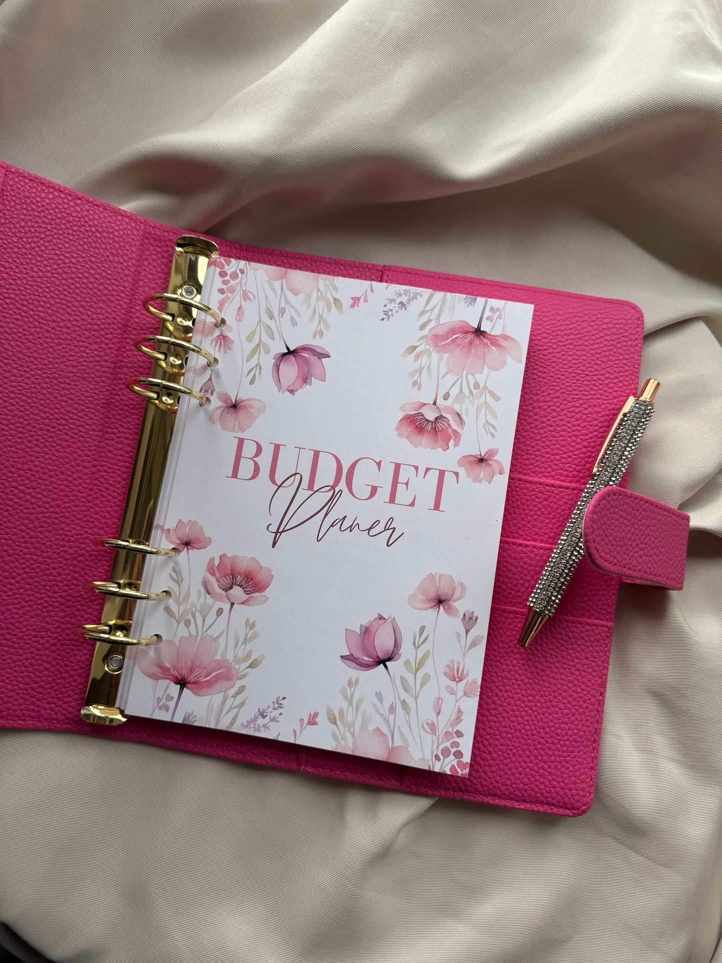 Budget Planer Finanzplaner Einlagen A5 Format | ROSE FLOWERS