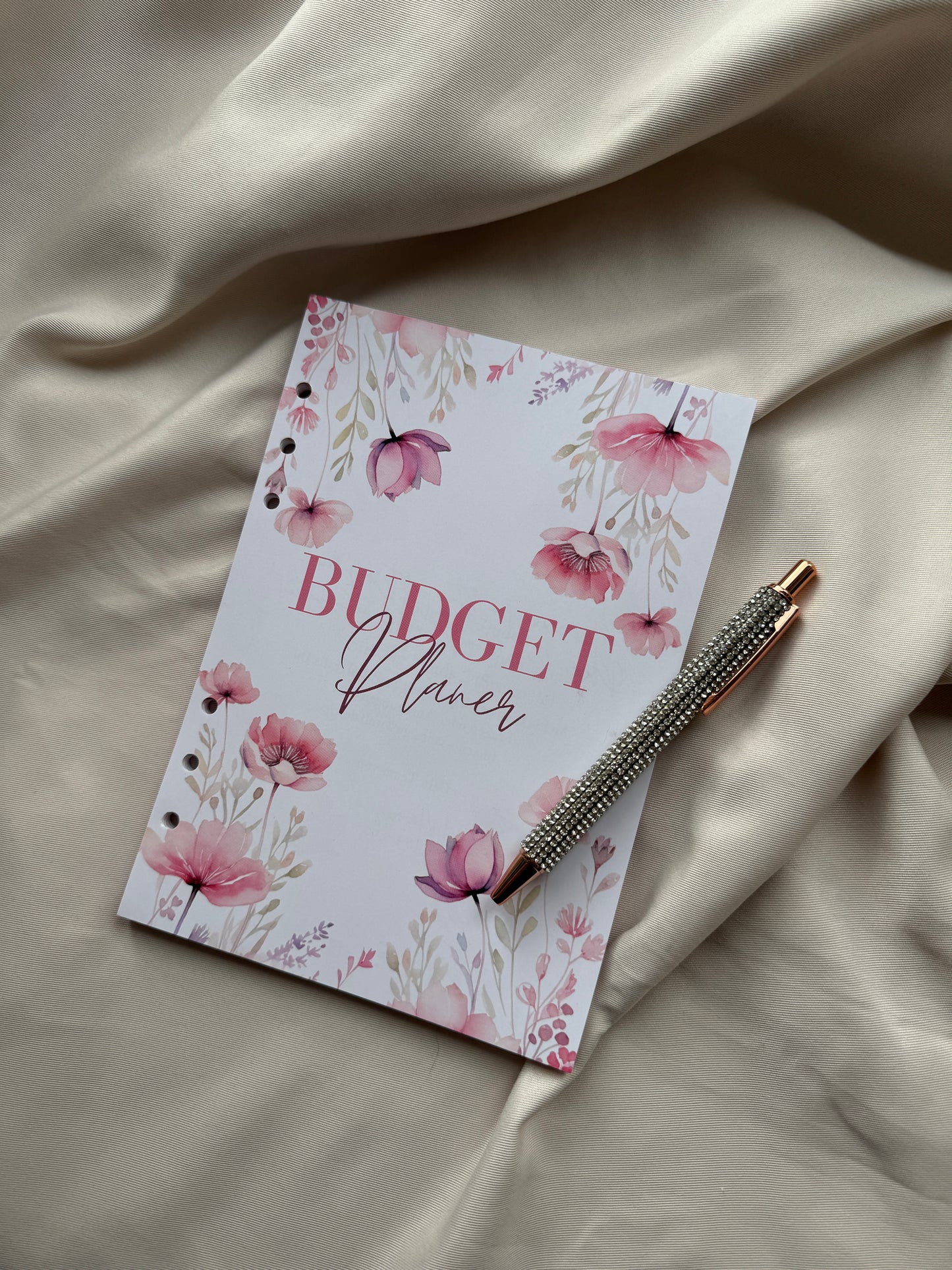 Budget Planer Finanzplaner Einlagen A5 Format | ROSE FLOWERS