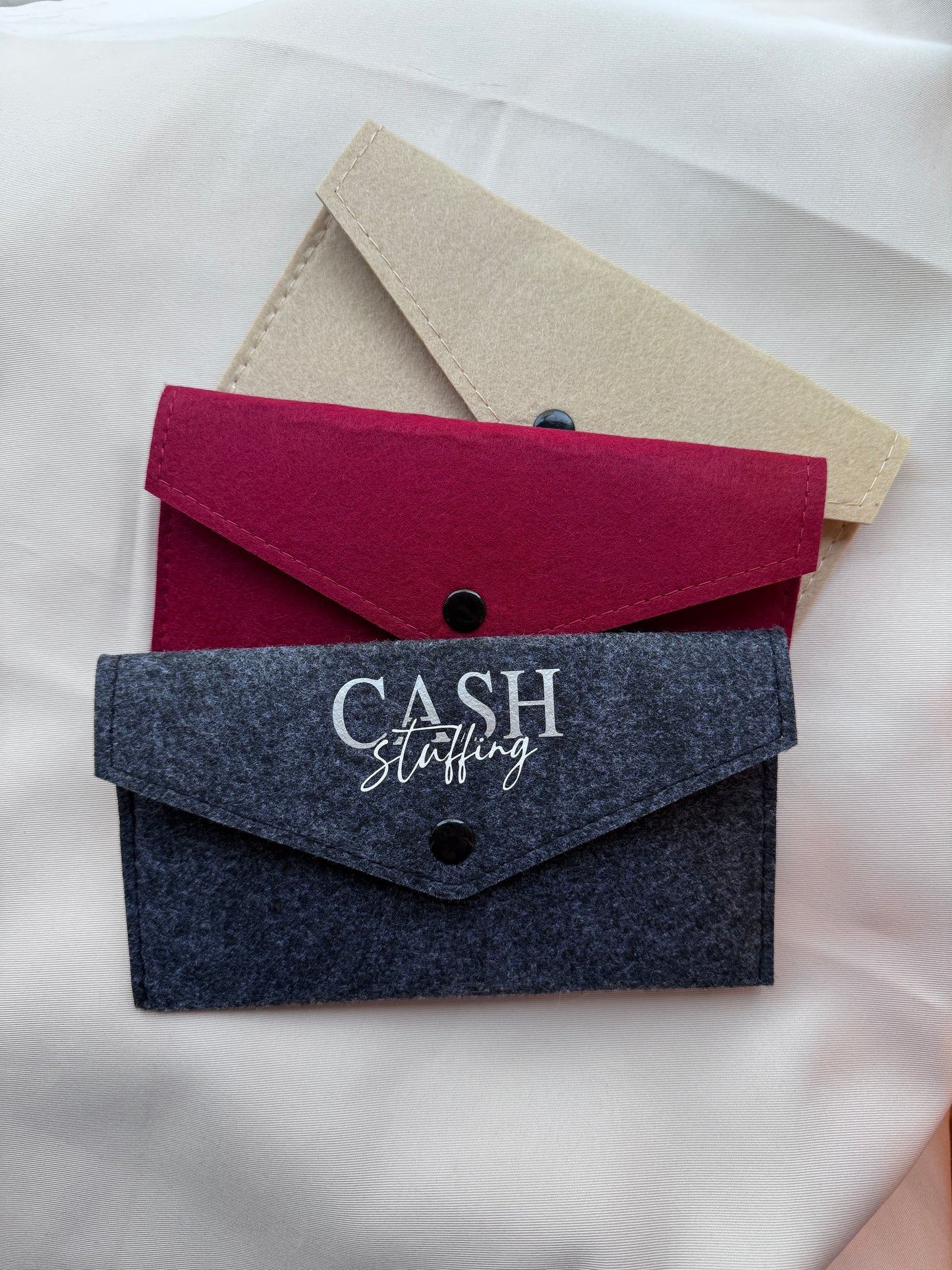 Cash Stuffing Mäppchen aus Filz
