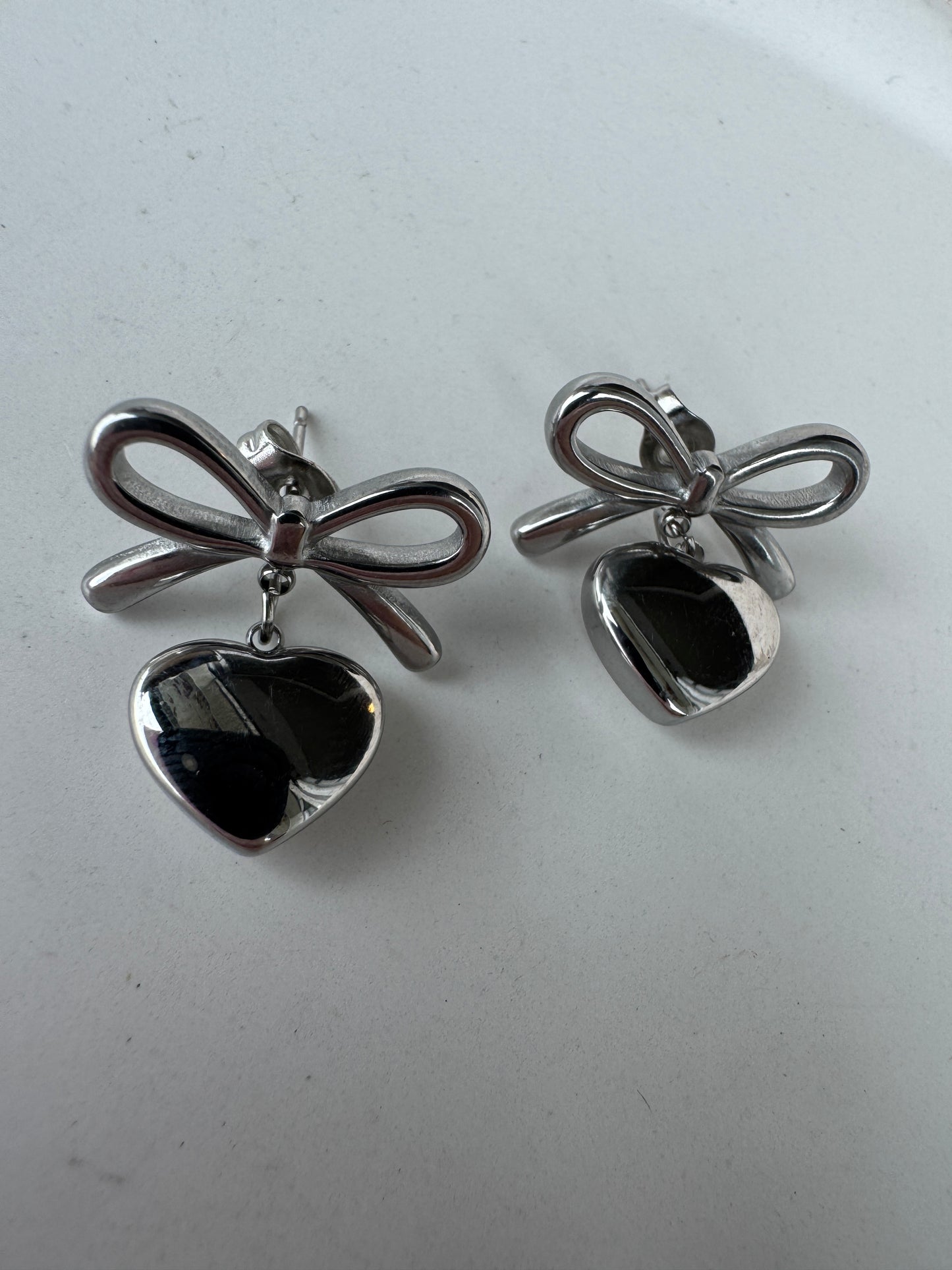 Ohrringe BOW HEART | SILBER