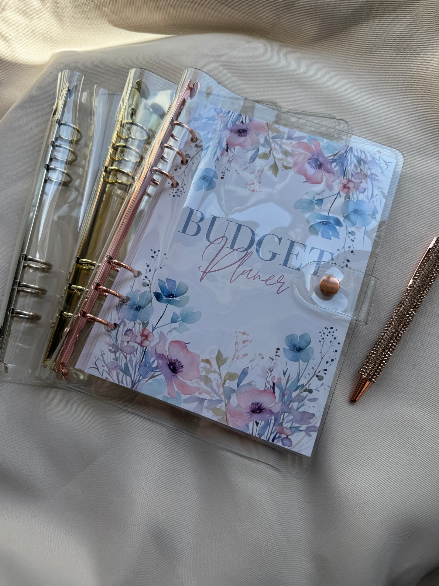 Budget Planer Finanzplaner Einlagen A5 Format | PASTEL FLOWERS