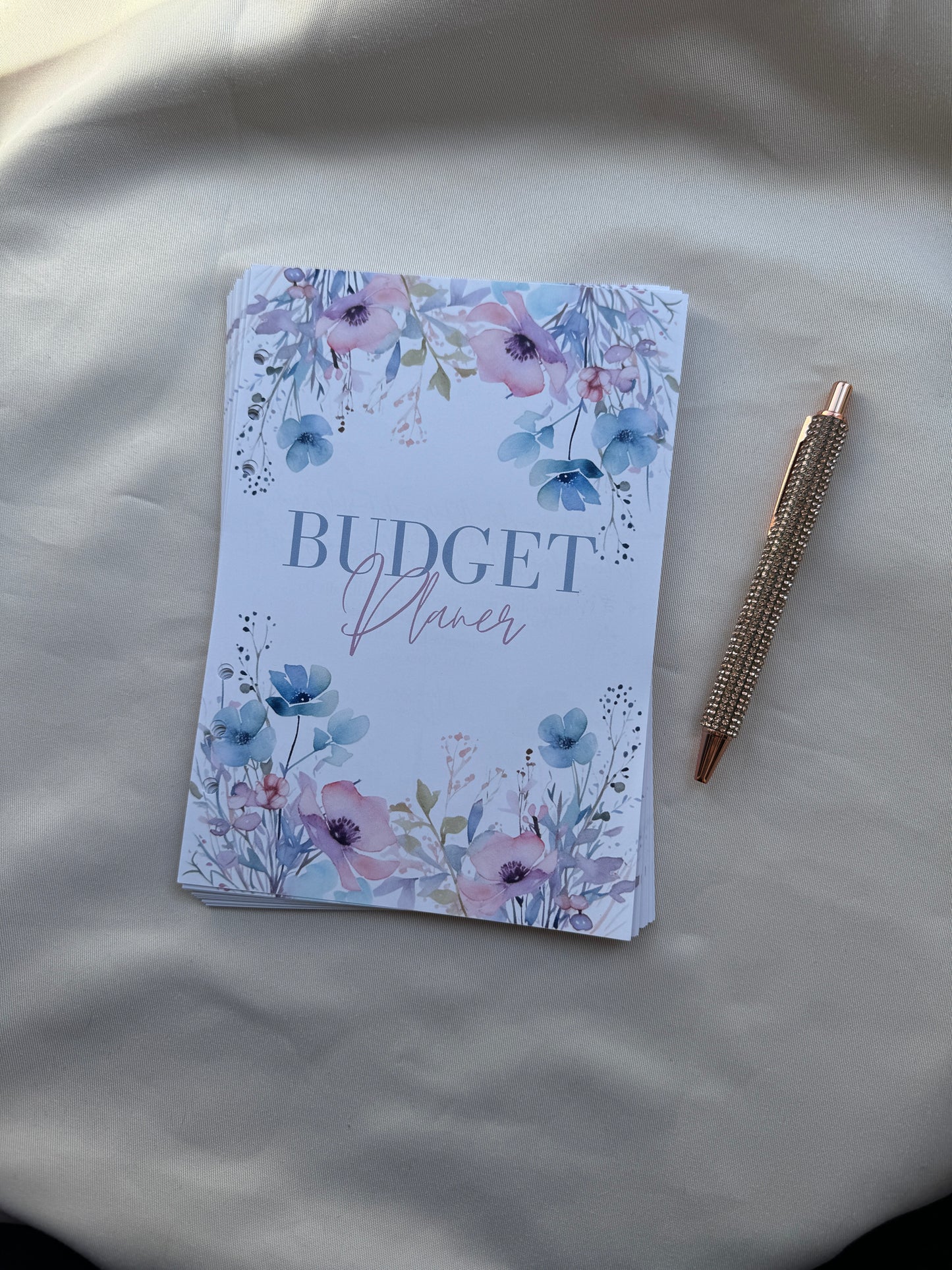Budget Planer Finanzplaner Einlagen A5 Format | PASTEL FLOWERS