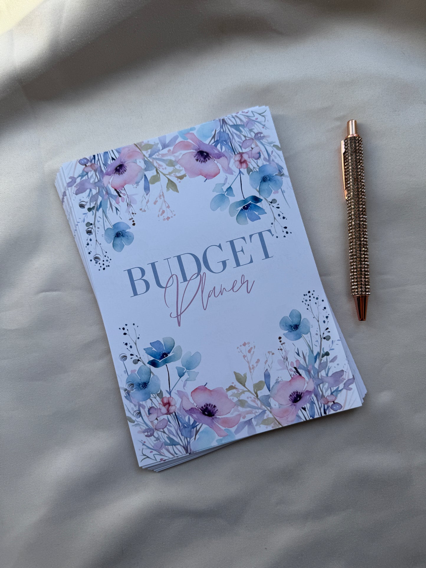 Budget Planer Finanzplaner Einlagen A5 Format | PASTEL FLOWERS