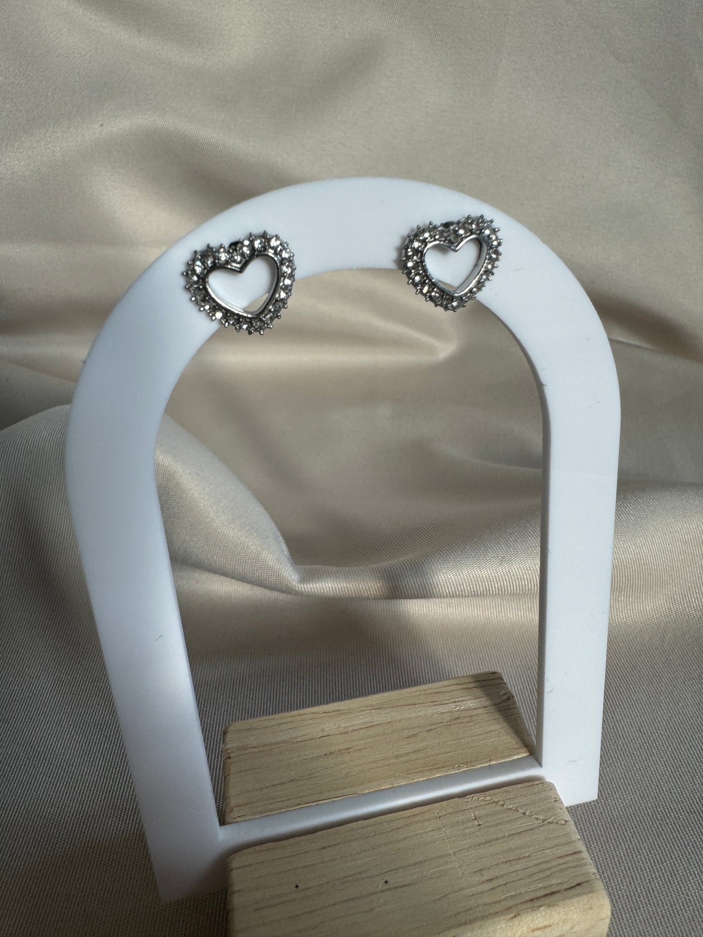 Ohrstecker DIAMOND HEART | SILBER