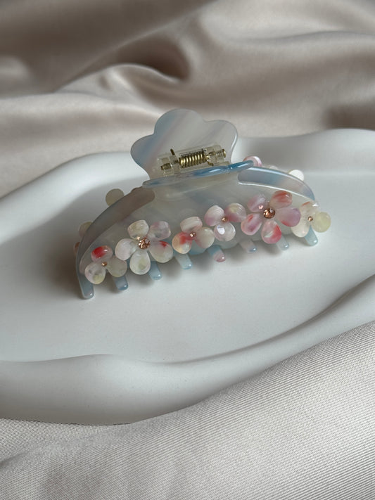 Halbmond Haarklammer aus Acetat | BLUE PASSION