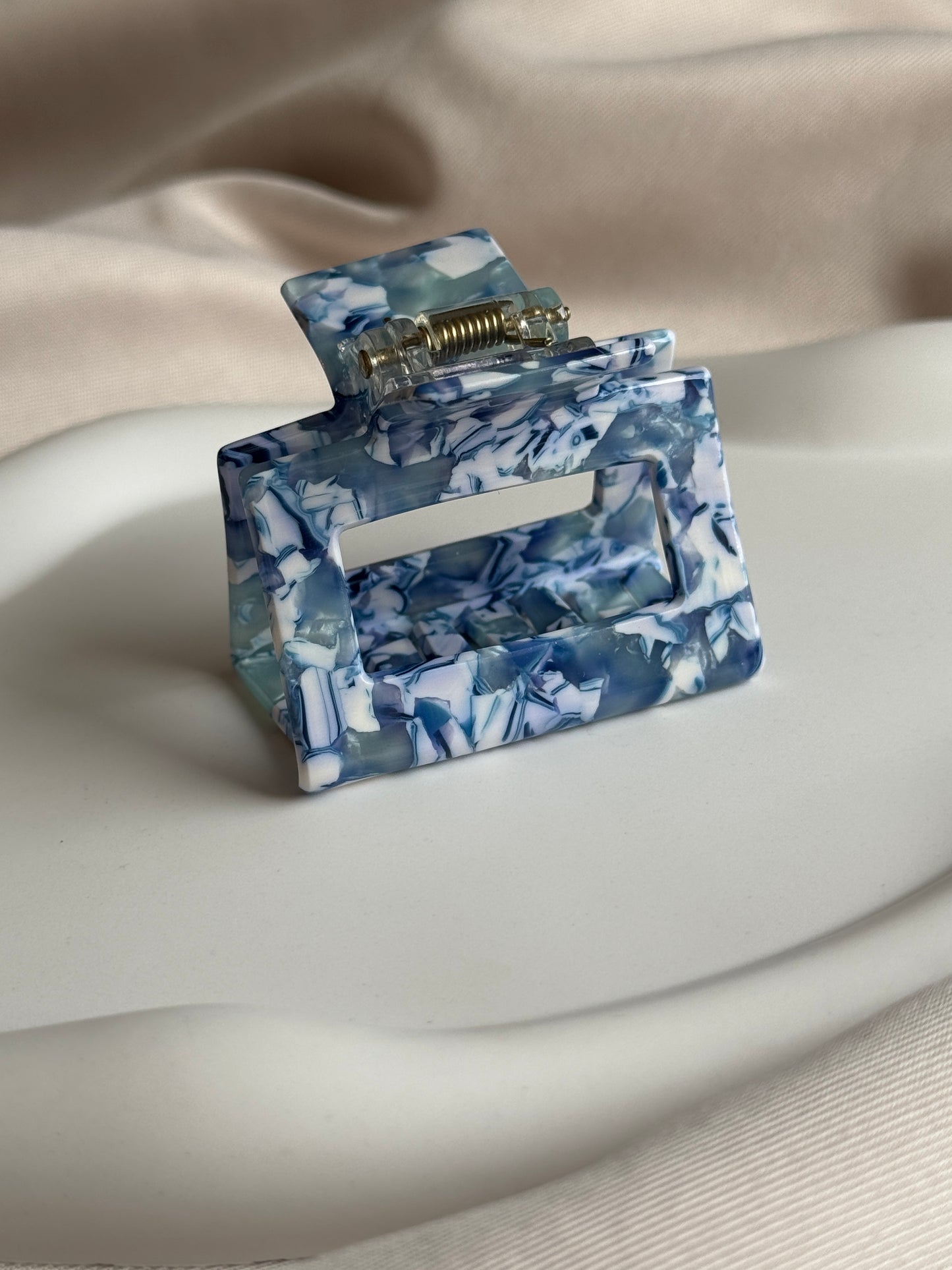 Haarklammer SQUARE M aus Acetat | ICEBERG