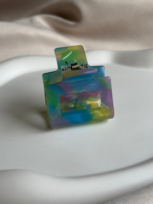 Haarklammer MINI SQUARE S aus Acetat | HAPPY