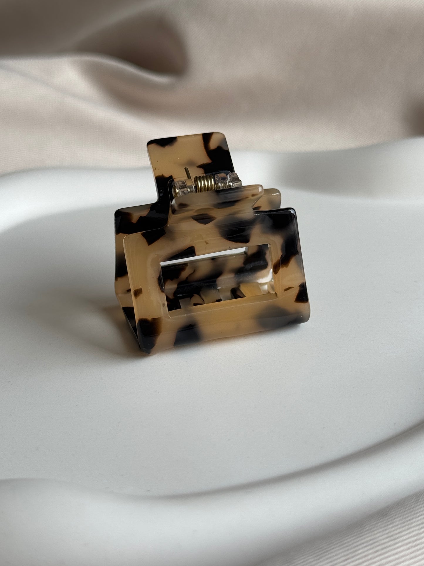 Haarklammer MINI SQUARE S aus Acetat | LEO