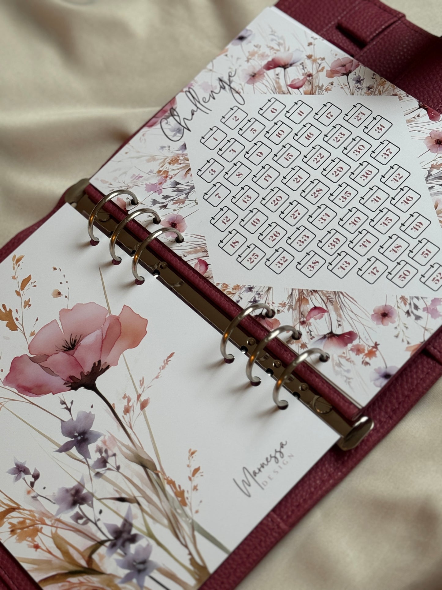 52 Wochen Challenge Einlagen | WILDFLOWER LOVE
