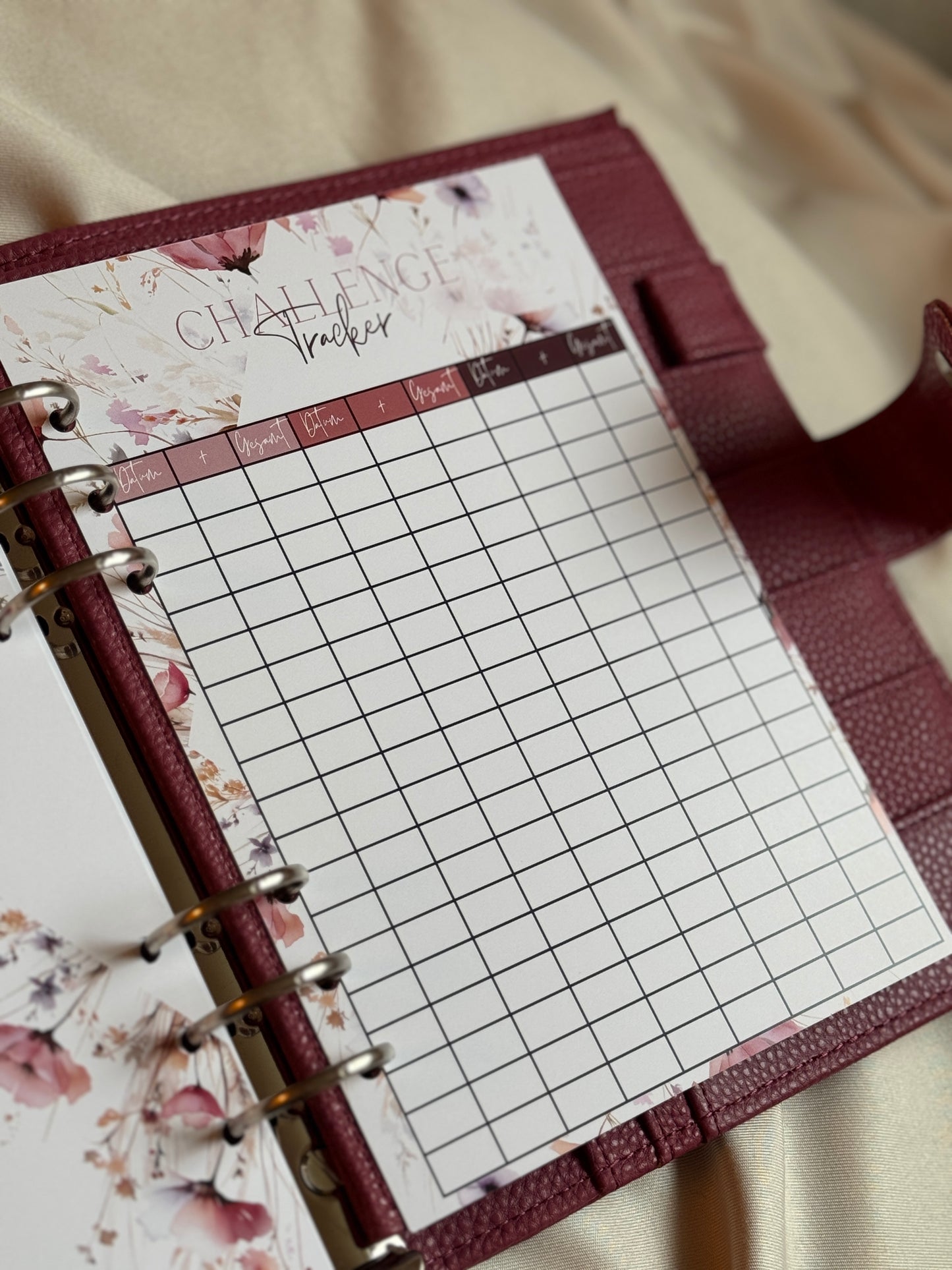 52 Wochen Challenge Einlagen | WILDFLOWER LOVE