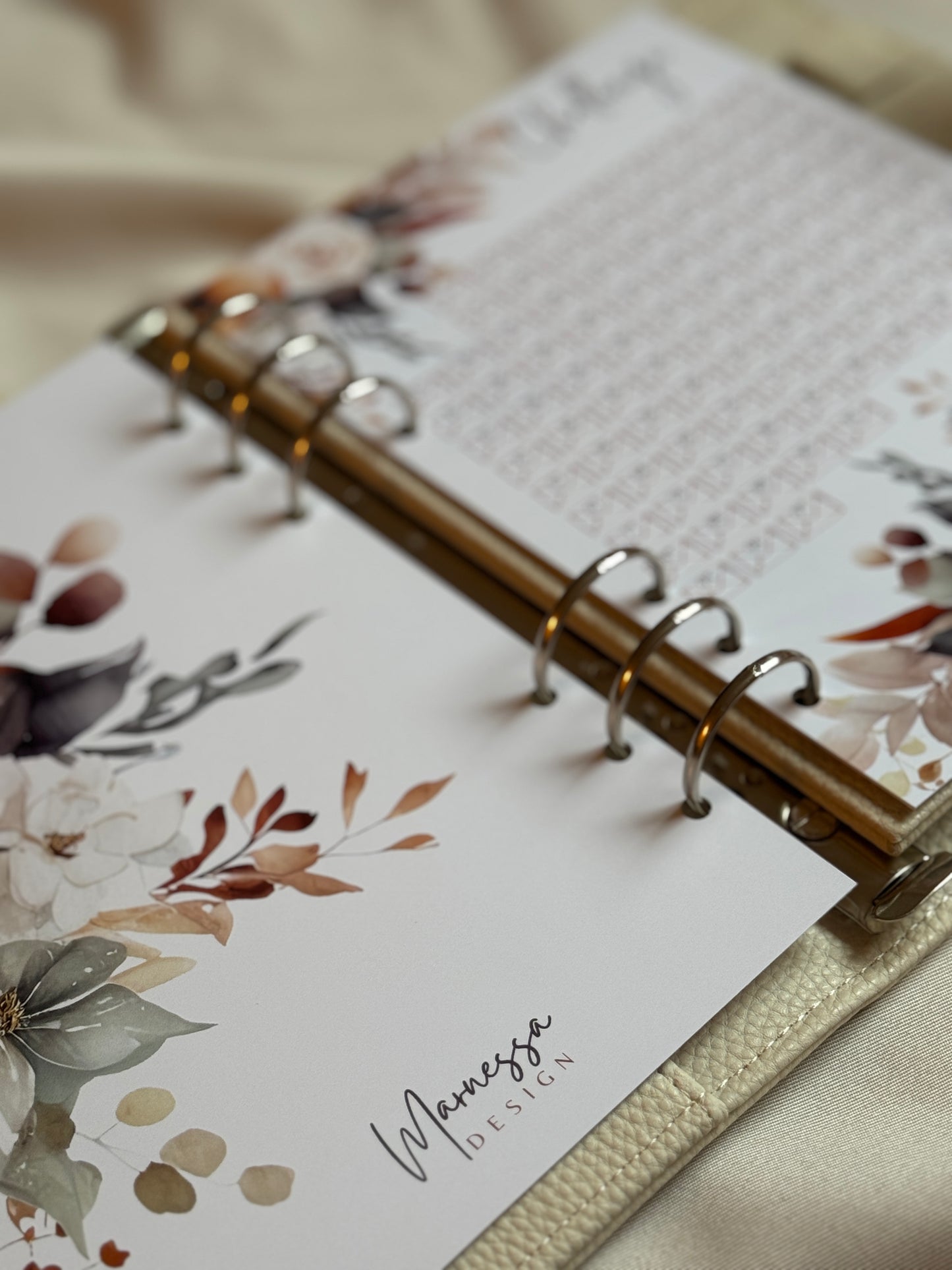 100 Envelopes Challenge inkl. Vinyl Binder & Hüllen | FLOWERS