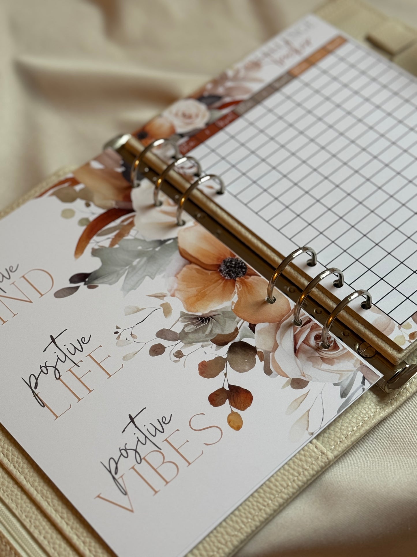 100 Envelopes Challenge inkl. Vinyl Binder & Hüllen | FLOWERS