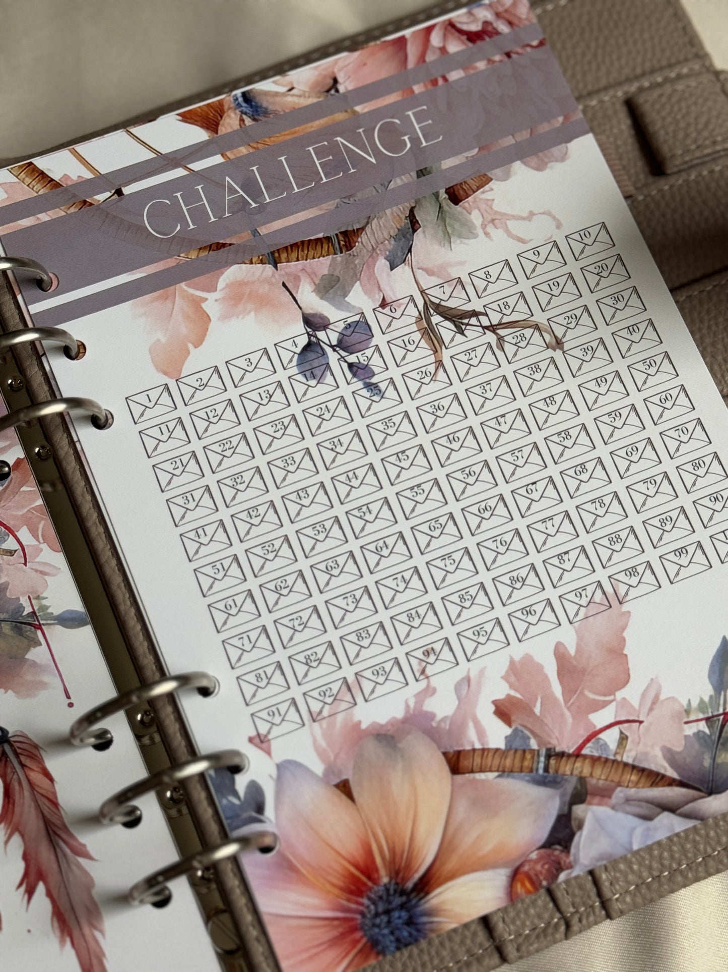 100 Envelopes Challenge Einlagen | DREAMCATCHER BIRDY