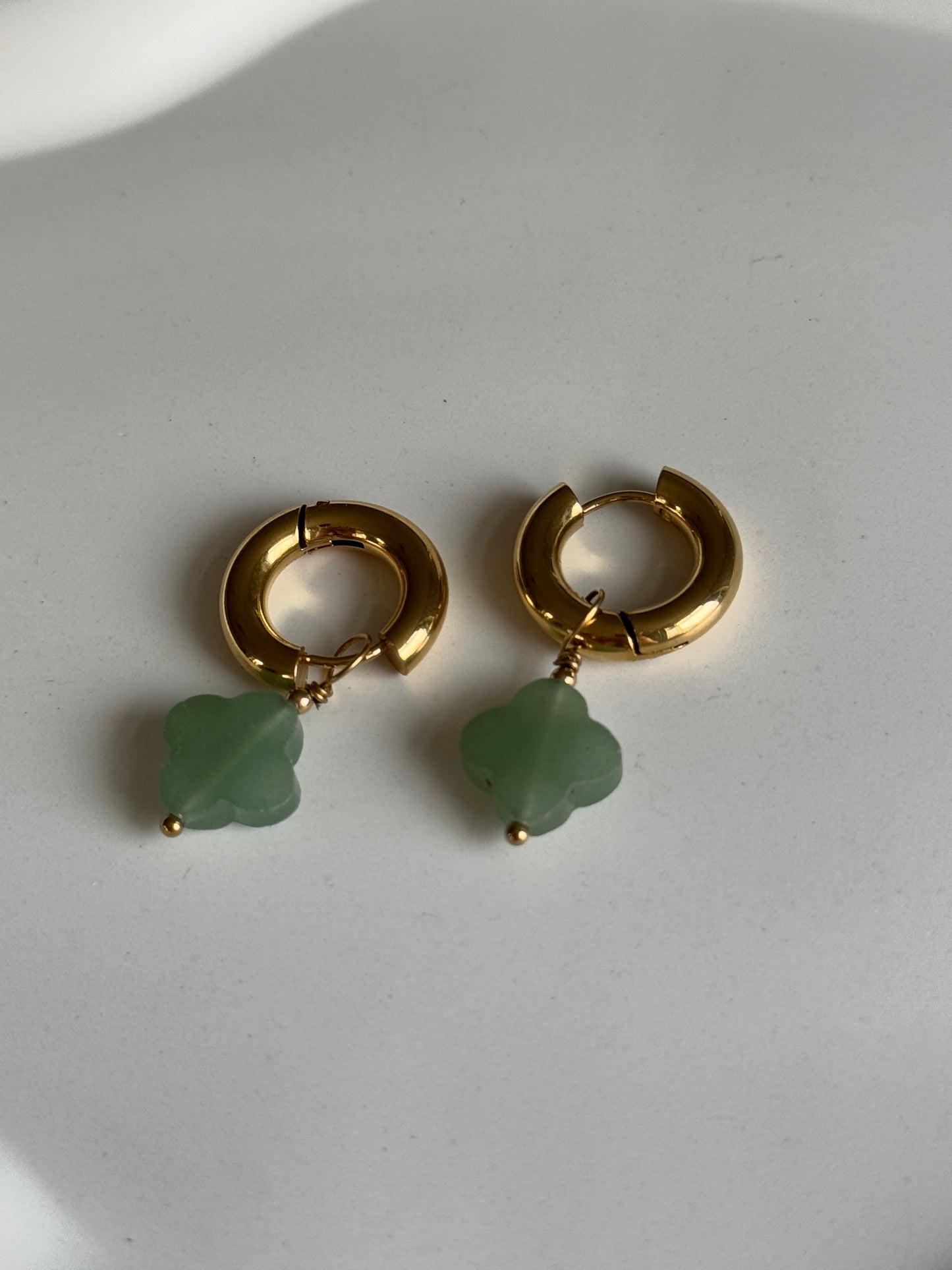 2 in 1 Ohrringe MINDY | GOLD & GRÜN