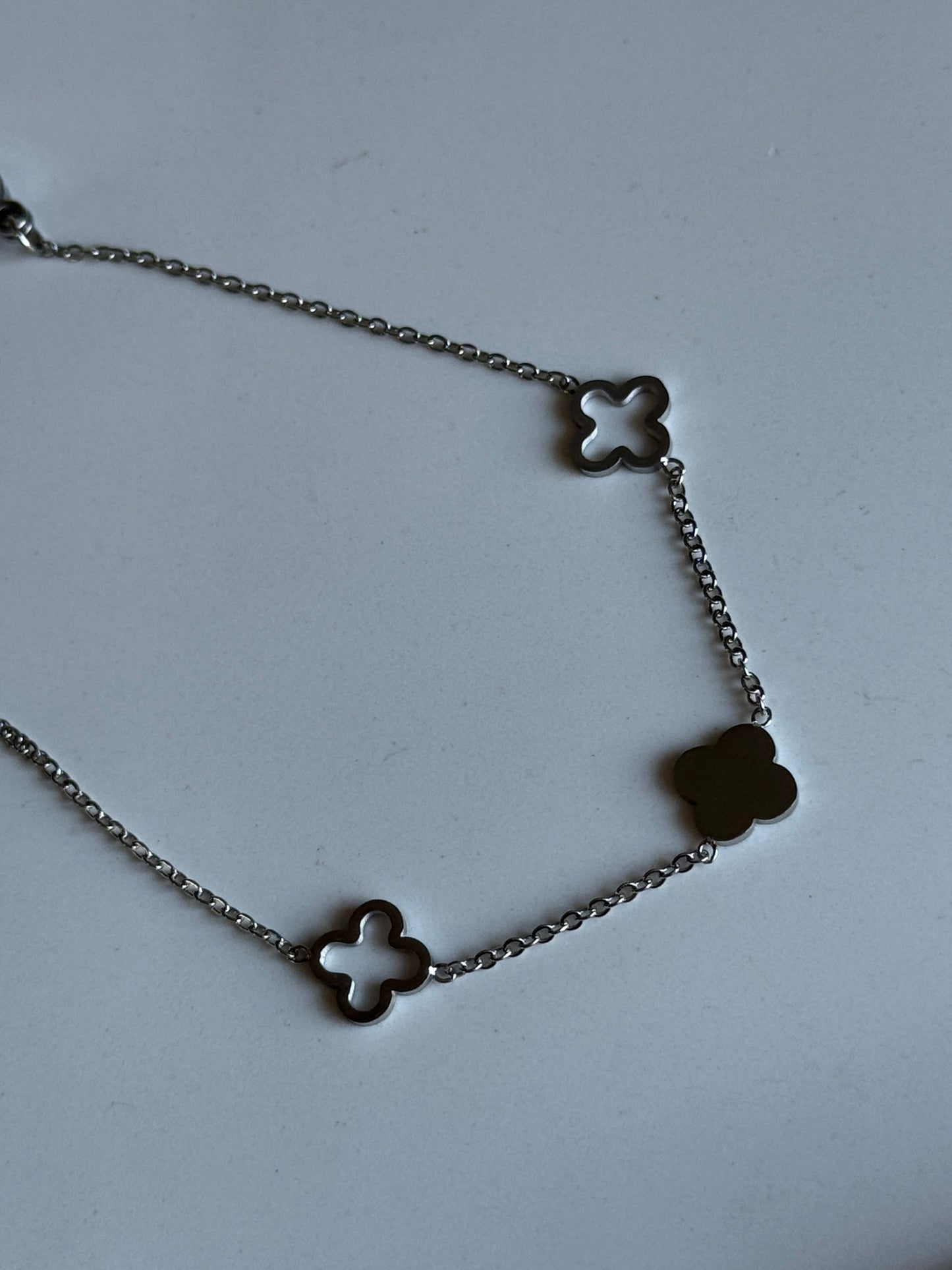 Armband SIMPLY CLOVER | SILBER