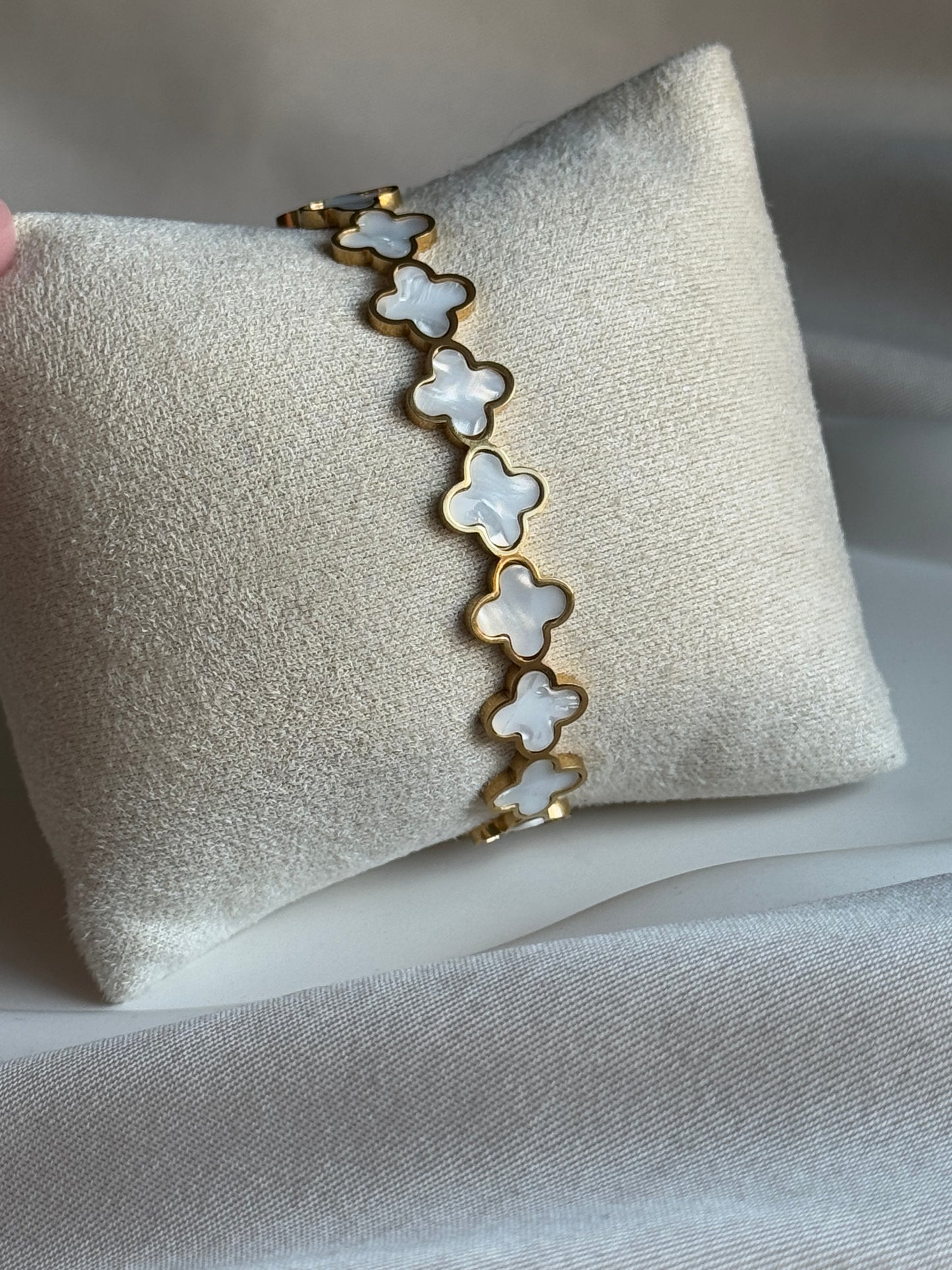 Armreif CLOVER | PEARL