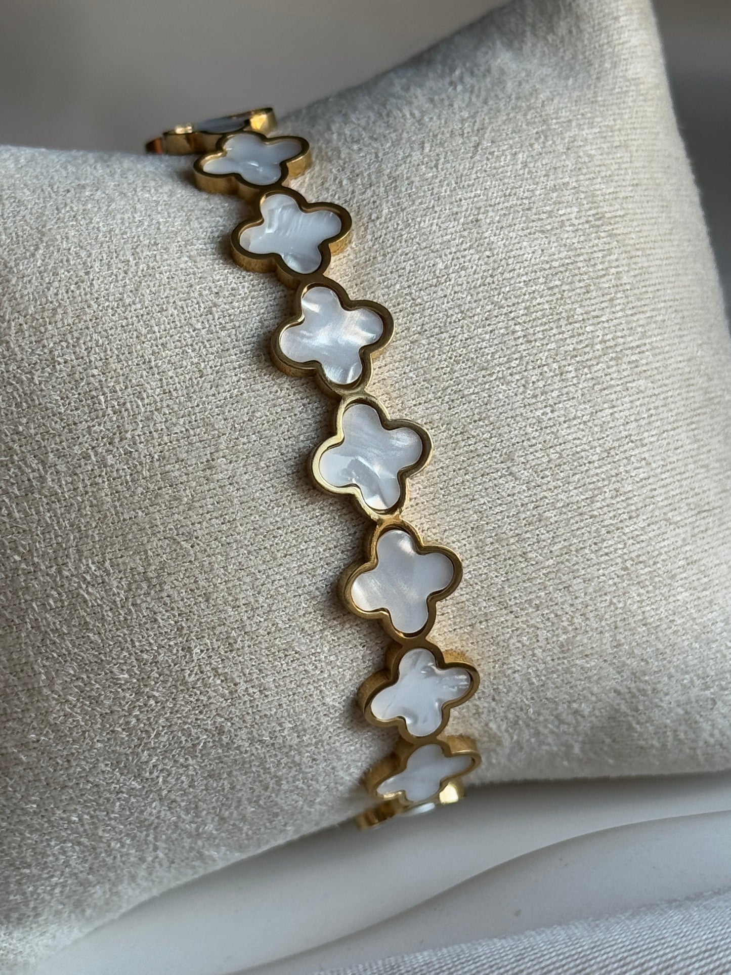 Armreif CLOVER | PEARL