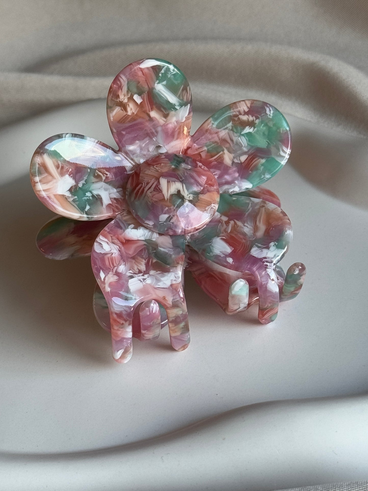 Haarklammer FLOWERFUL aus Acetat | SIDNEY