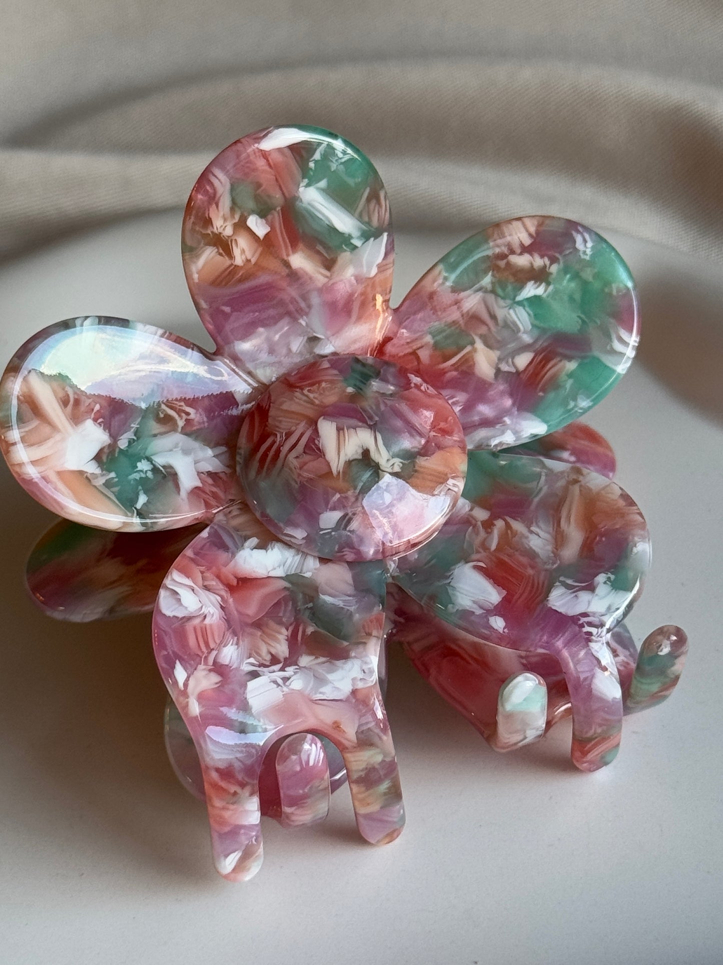 Haarklammer FLOWERFUL aus Acetat | SIDNEY