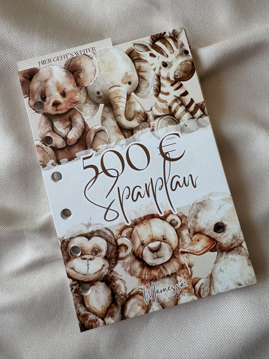 500 € Mini Sparplan | EINLAGEN "ANIMALS"