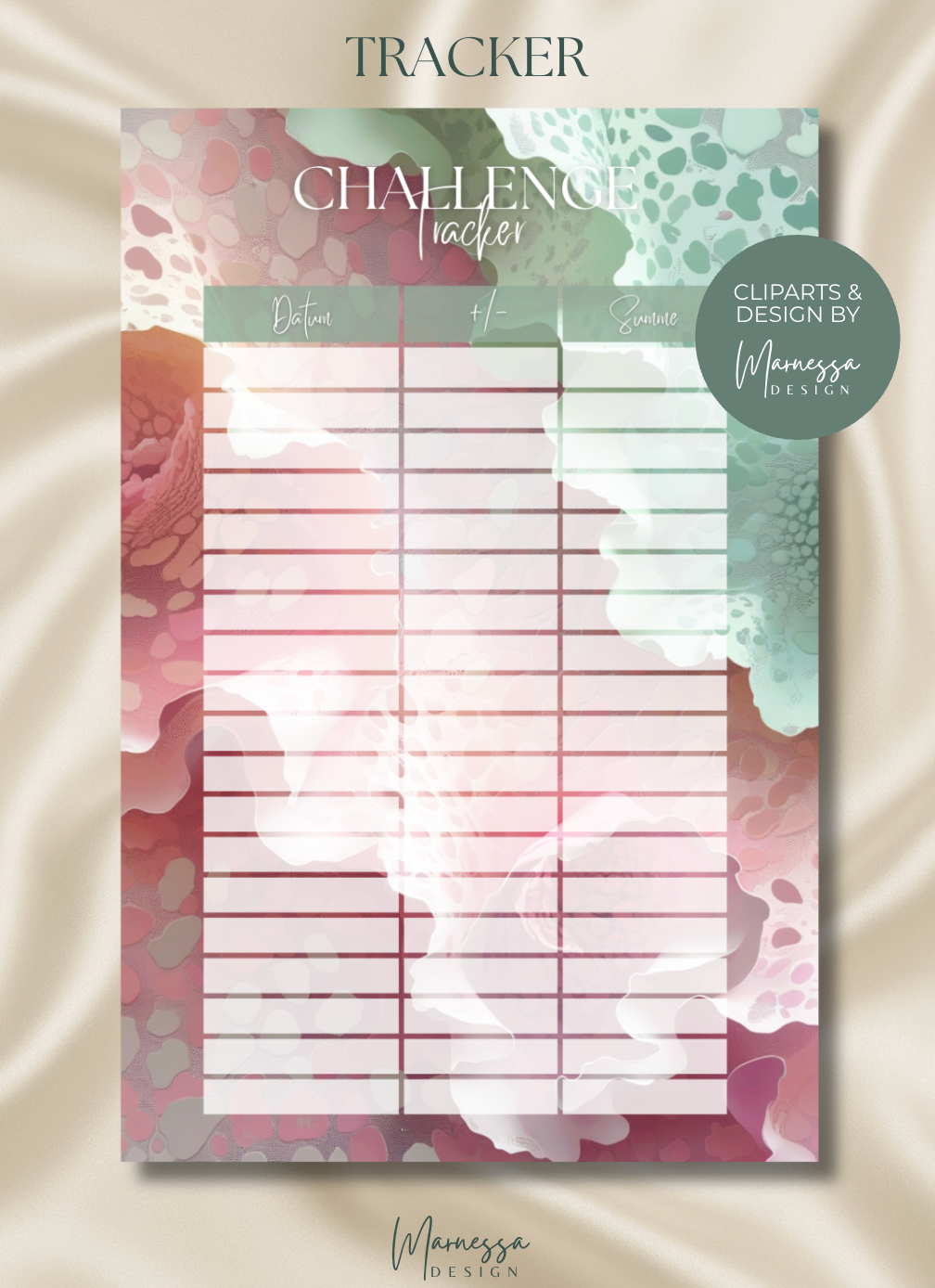 A7 MIX & MATCH - MEIN SPARPLAN | TRACKER "PASTEL LEO" | matt foliert