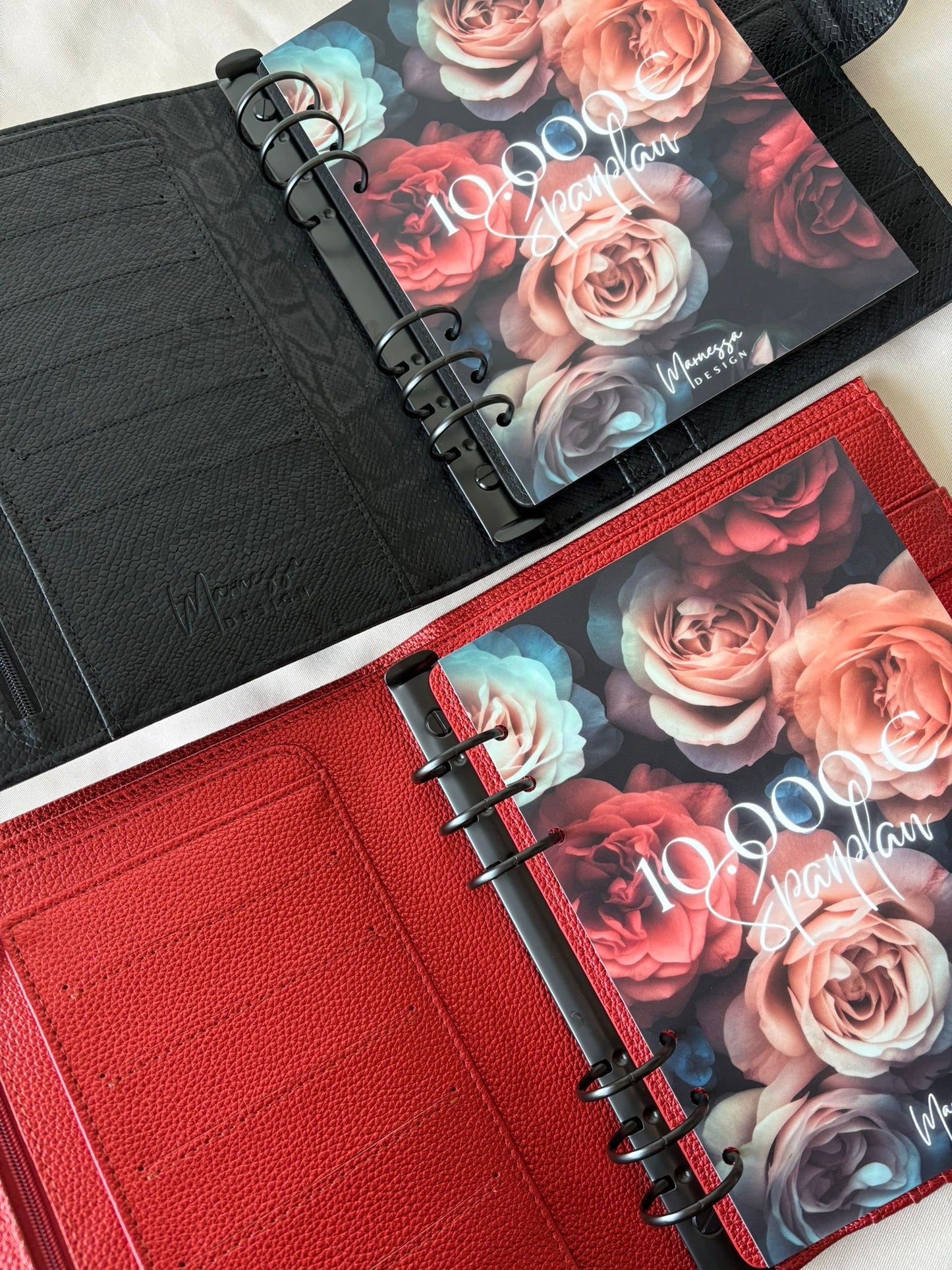 10000 € Sparplan | BUNDLE "DARK ROSE" | matt foliert | A5