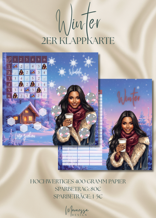 WINTER | 2er Klappkarte | Jahreszeiten Sparchallenge
