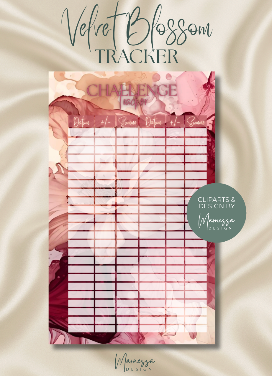 A6 | CHALLENGE TRACKER "VELVET BLOSSOM"