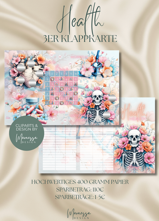 HEALTH | 3er Klappkarte | Sparchallenge
