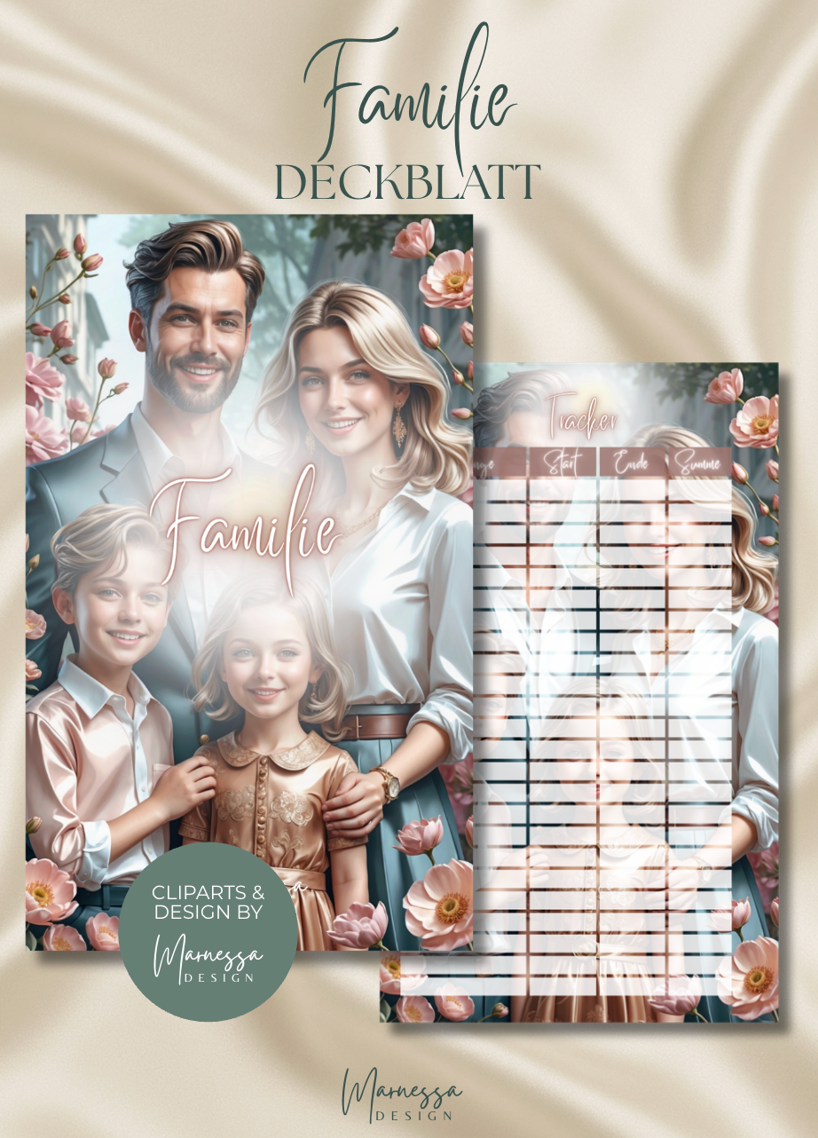 DECKBLÄTTER "ROSY GLOW" EINZELN | Trennblatt | Deckblatt | matt foliert | A6