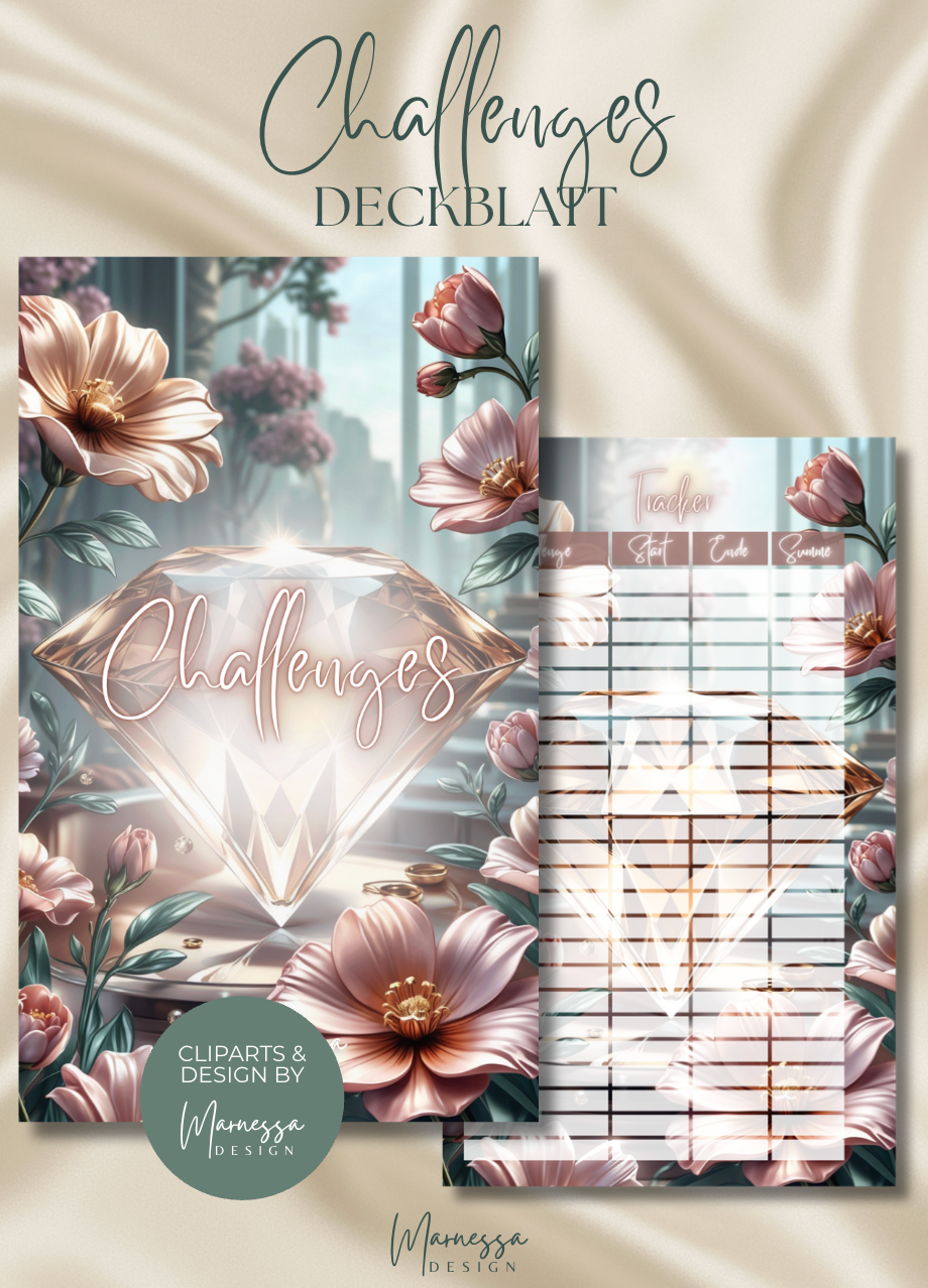 DECKBLÄTTER "ROSY GLOW" EINZELN | Trennblatt | Deckblatt | matt foliert | A6