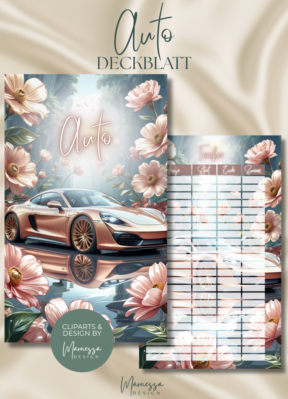 DECKBLÄTTER "ROSY GLOW" EINZELN | Trennblatt | Deckblatt | matt foliert | A6