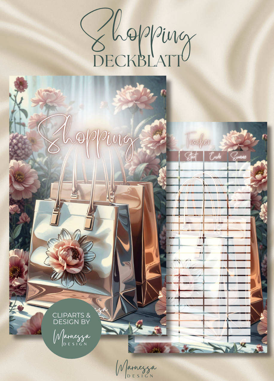 DECKBLÄTTER "ROSY GLOW" EINZELN | Trennblatt | Deckblatt | matt foliert | A6