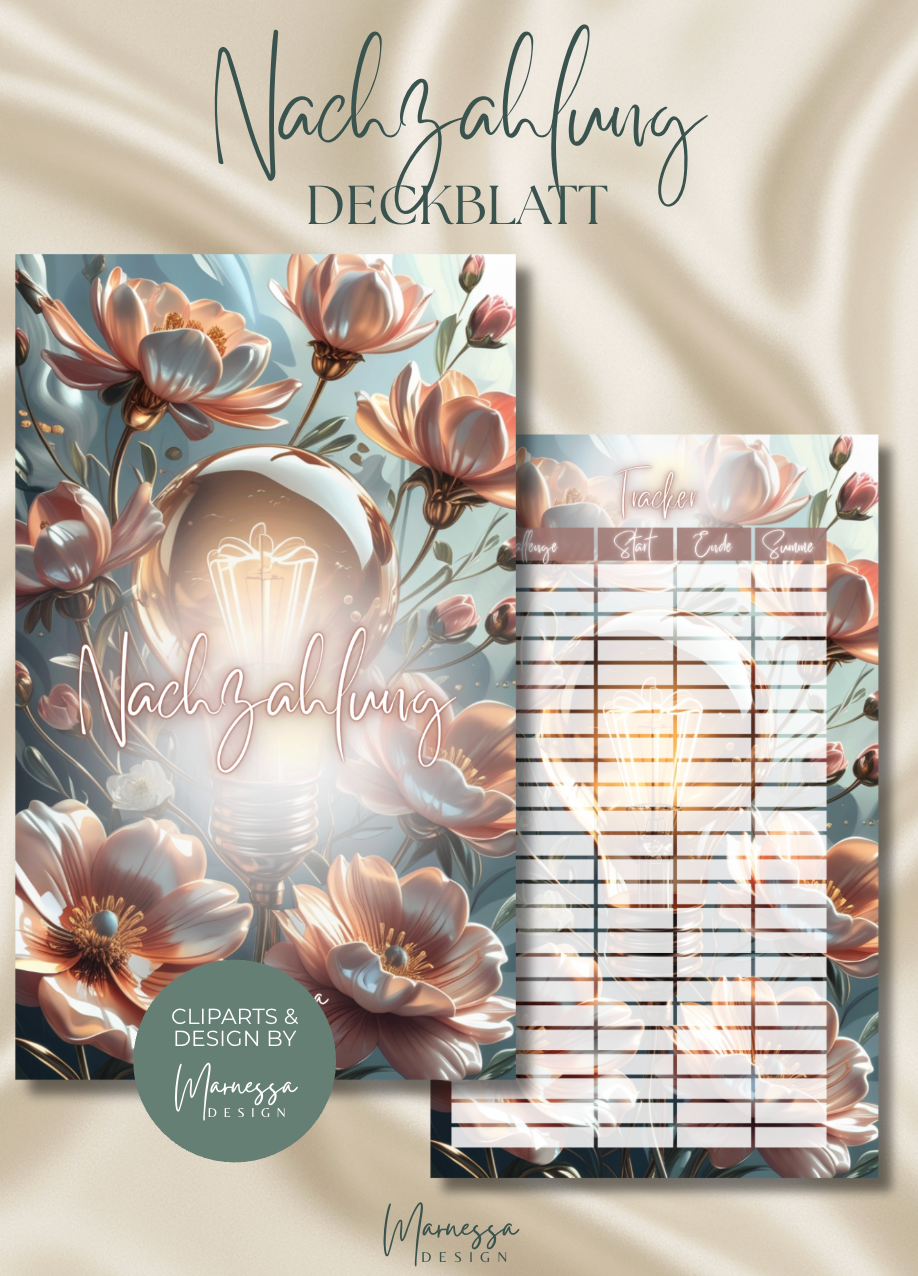 DECKBLÄTTER "ROSY GLOW" EINZELN | Trennblatt | Deckblatt | matt foliert | A6
